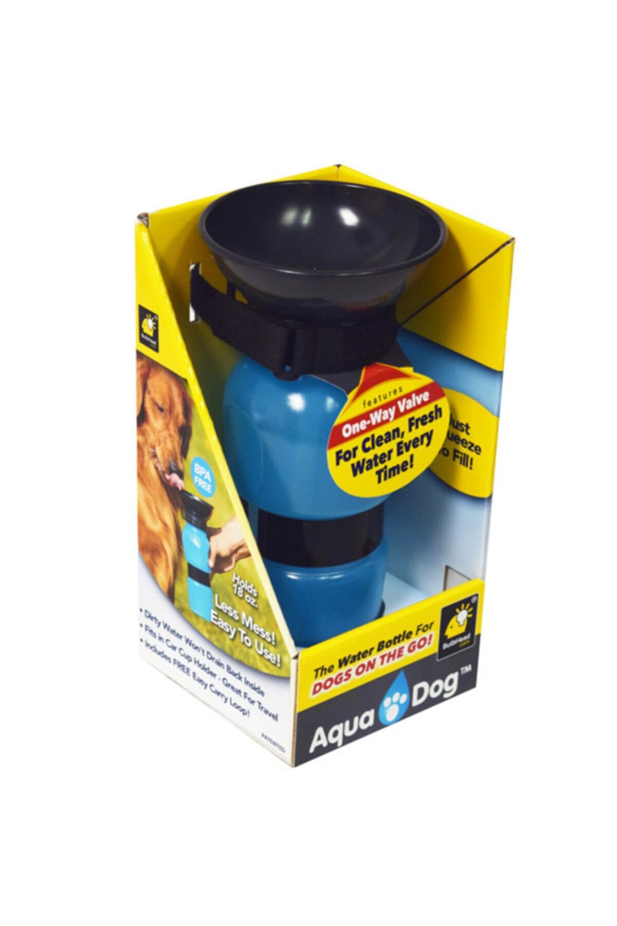 AQUA DOG Portatif Seyahat Suluğu 18oz Mavi