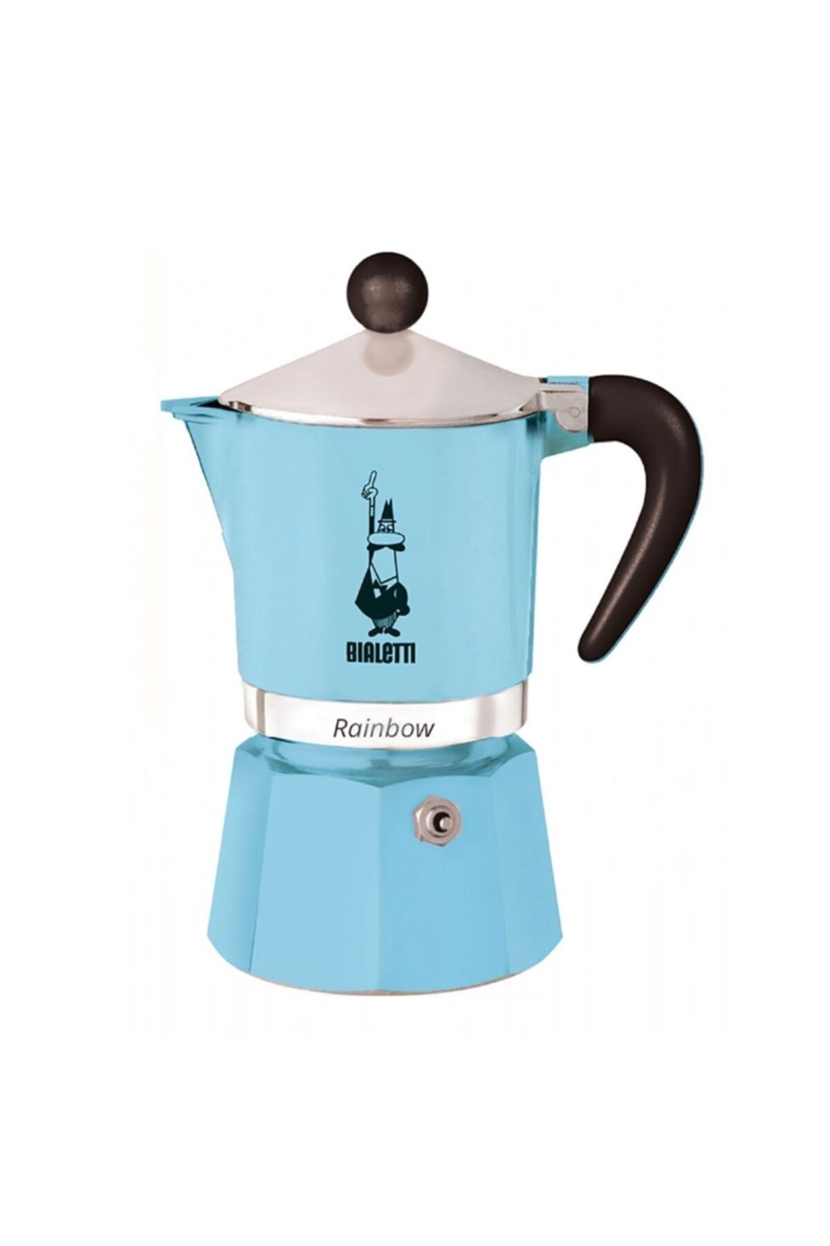 Bialetti Rainbow 6 Cup Mavi Moka Pot