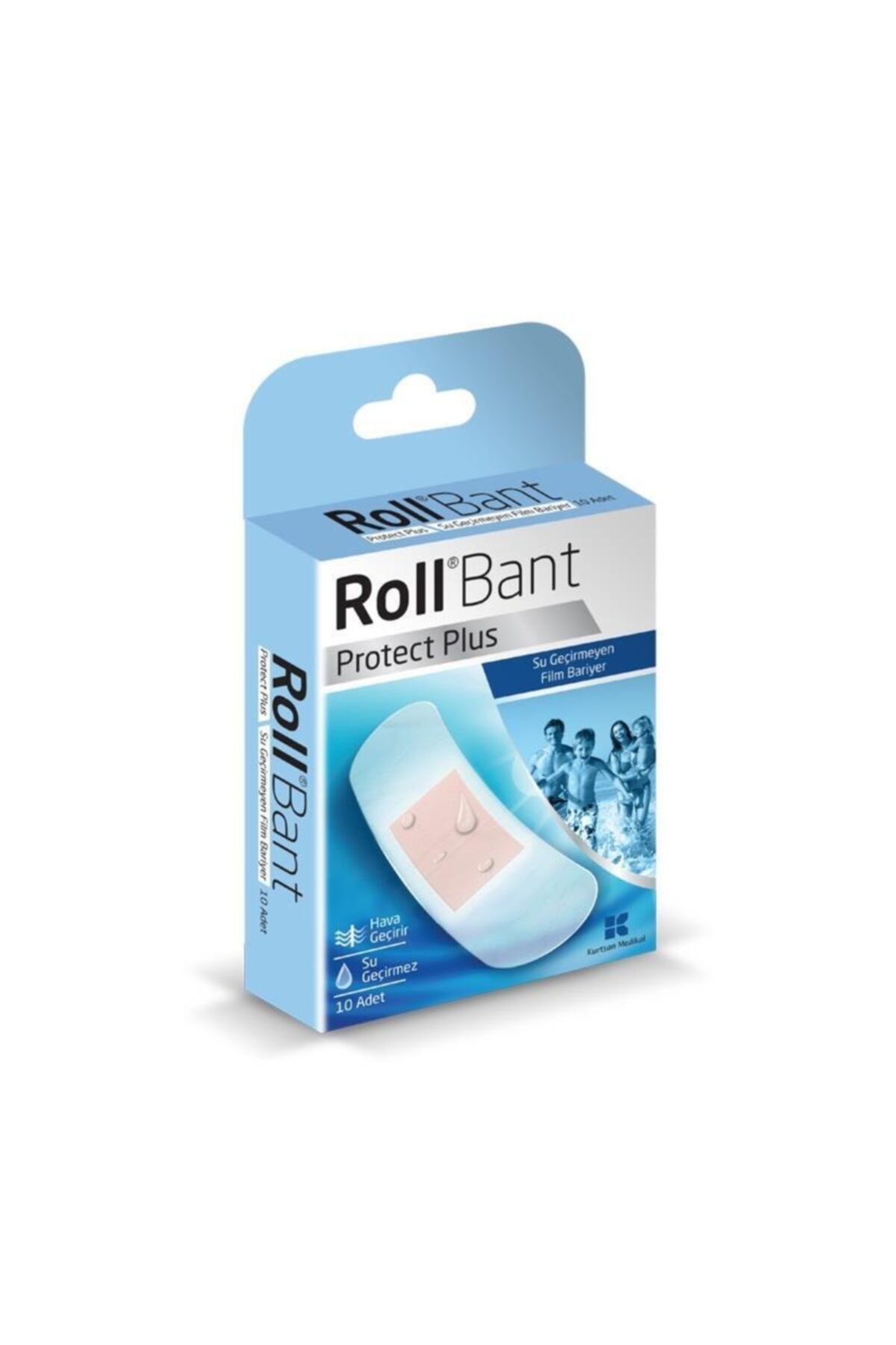 Roll Bant Protect Plus Su Geçirmez Yara Bandı 10lu