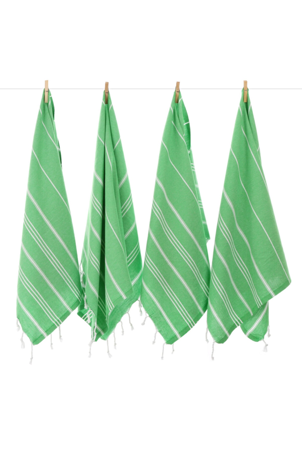 CACALA Pure Serisi 4 Adet Peştemal El,banyo,kafa,mutfak Havlusu Seti 60x90 Cm 110 Gram 100%pamuk