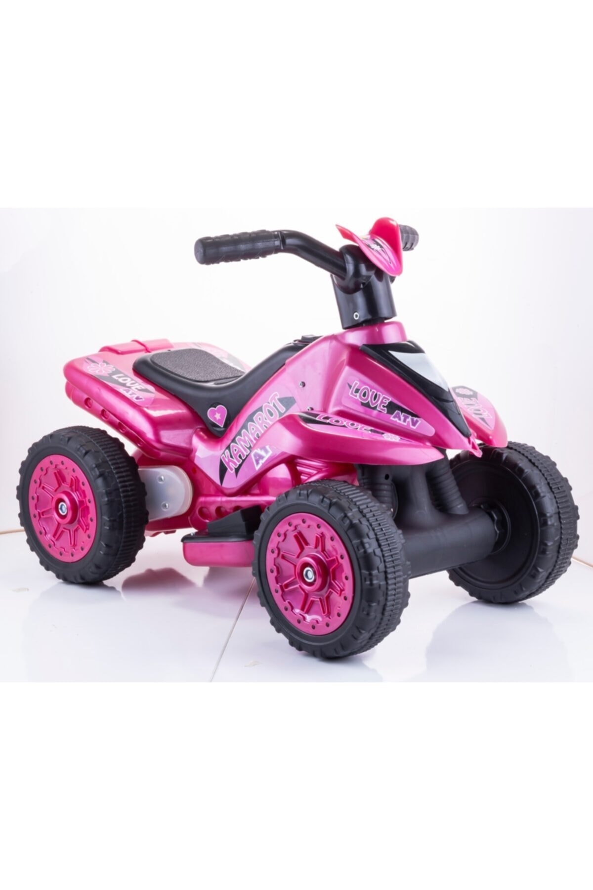 Kamarot 6v Akülü Motor Motosiklet Metalik Pembe Renk Yeni Seri