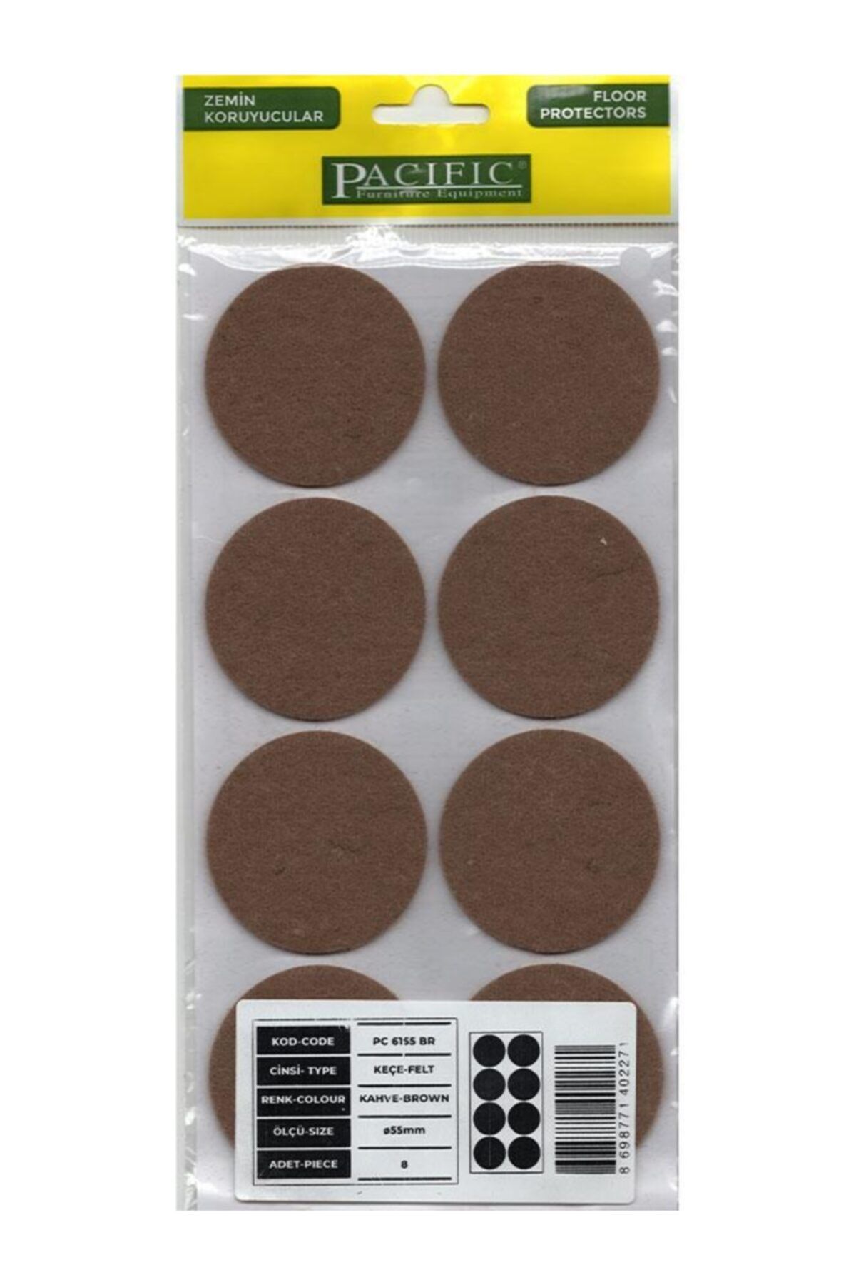 Pasific Yapışkanlı Zemin Koruyucuları 50mm 4 Paket