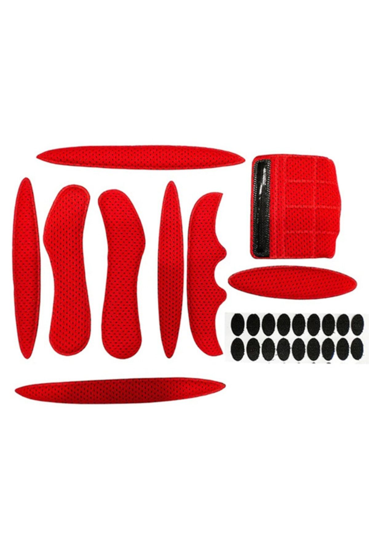 Ally Mobile Ally Bisiklet- Motosiklet Kask Için Universal Ped Sünger Seti-kırmızı