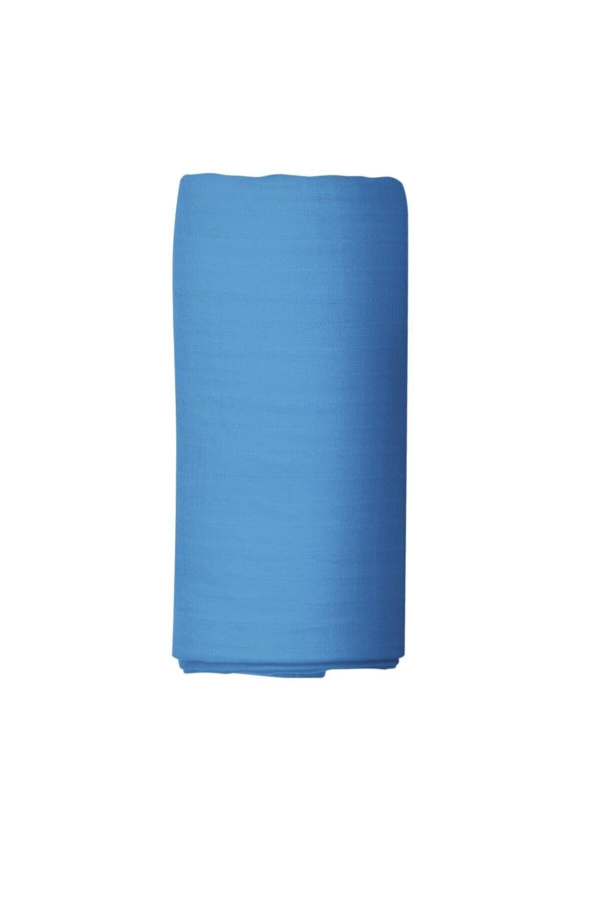 makiteks Pamuklu Mavi 200x200+2 50x70 Battal Boy Lastikli Çarşaf Takımı