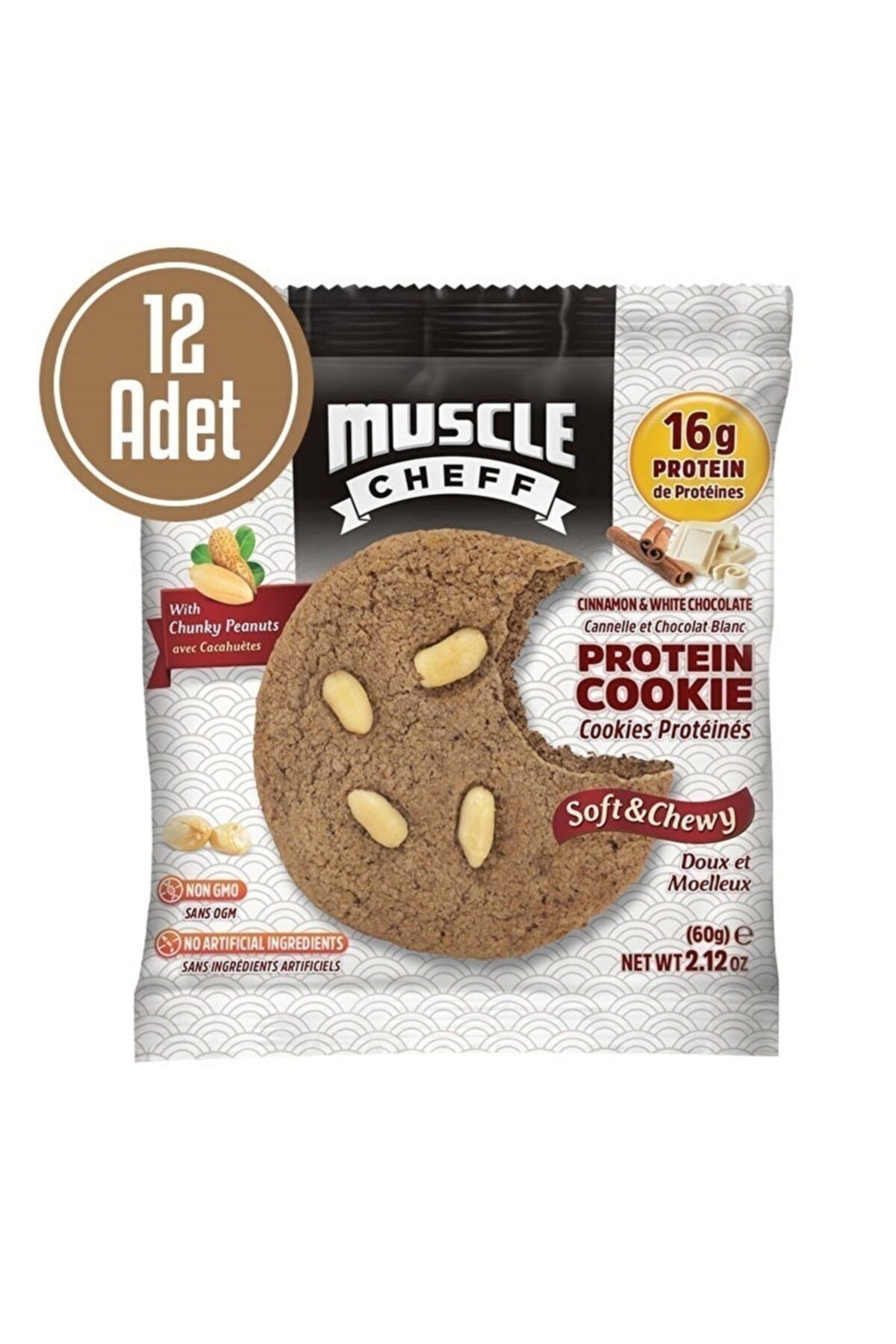 MUSCLE CHEFF Protein Kurabiye 60 Gr 12 Adet - Çikolata