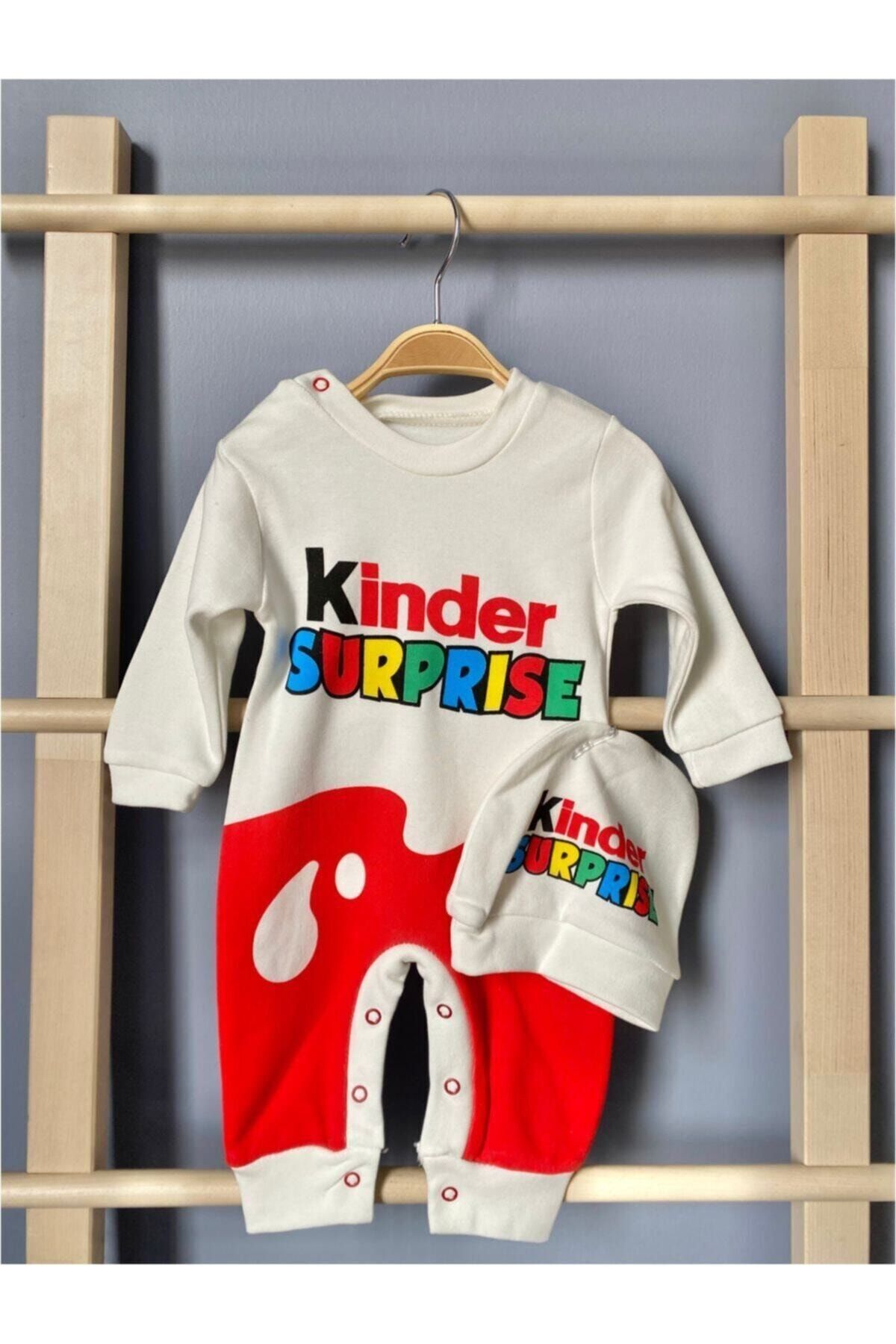 Murat Baby Senem Neyiş Şapkalı Kinder Surprise Baskılı Tulum