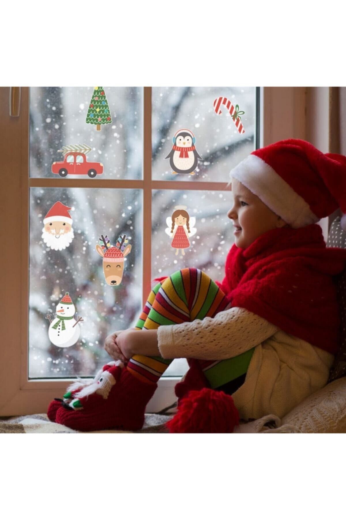 MyHappyPlace Yılbaşı Figürleri 14'lü Mix Bebek Ve Çocuk Odası Dekoratif Duvar Çıkartması Sticker