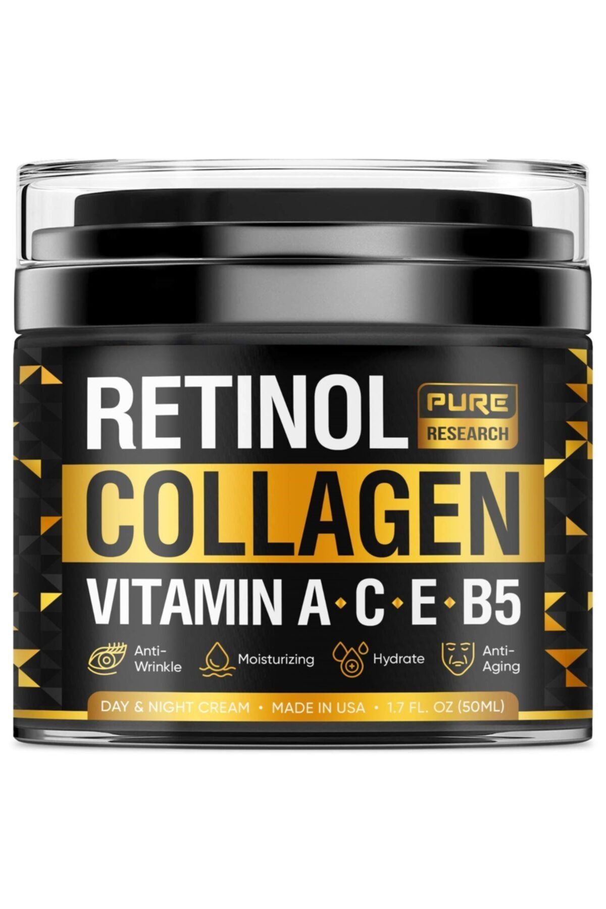Prusa Research Kollajen ve Retinol Krem Hyaluronik Asit Içersen Gündüz ve Gece Krem 50 ml