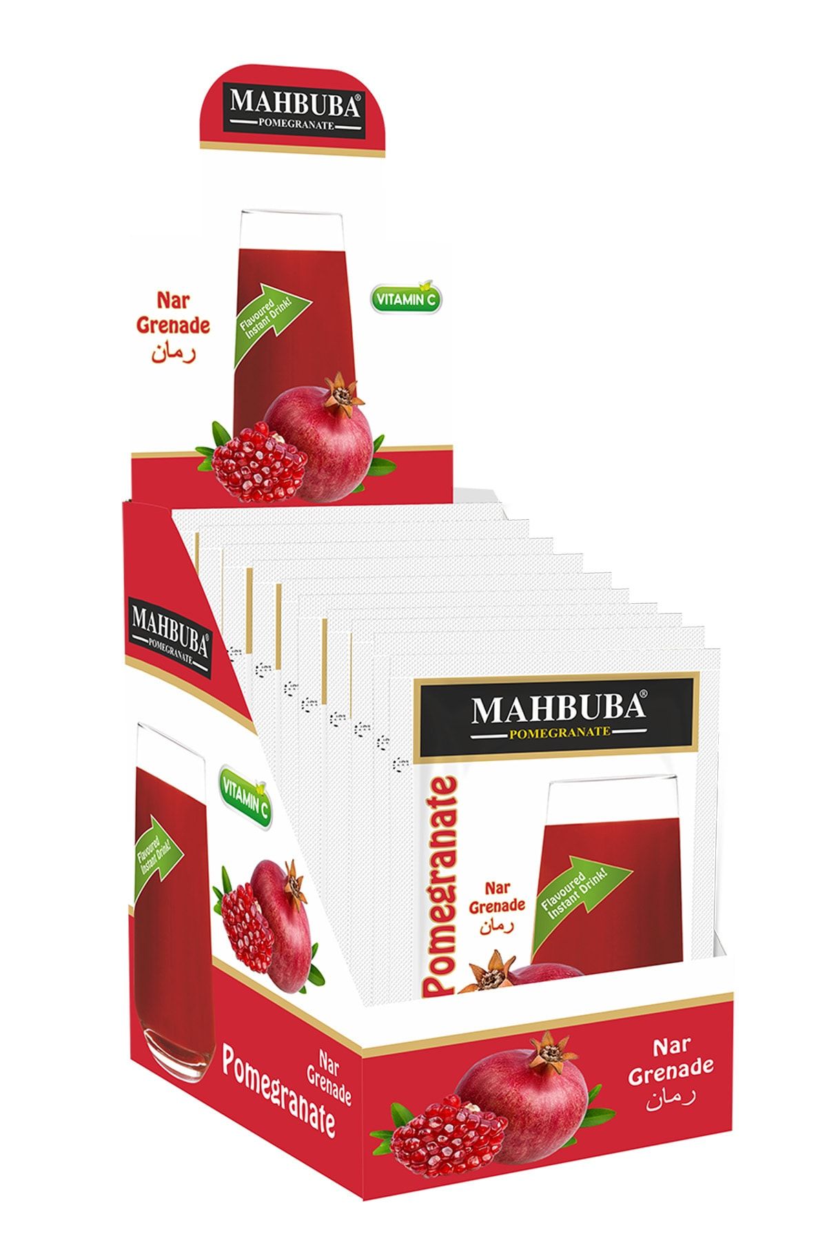 ELDEST Mahbuba Nar Aromalı Toz Içecek 24x9gr Soğuk Veya Sıcak Tüketilebilir