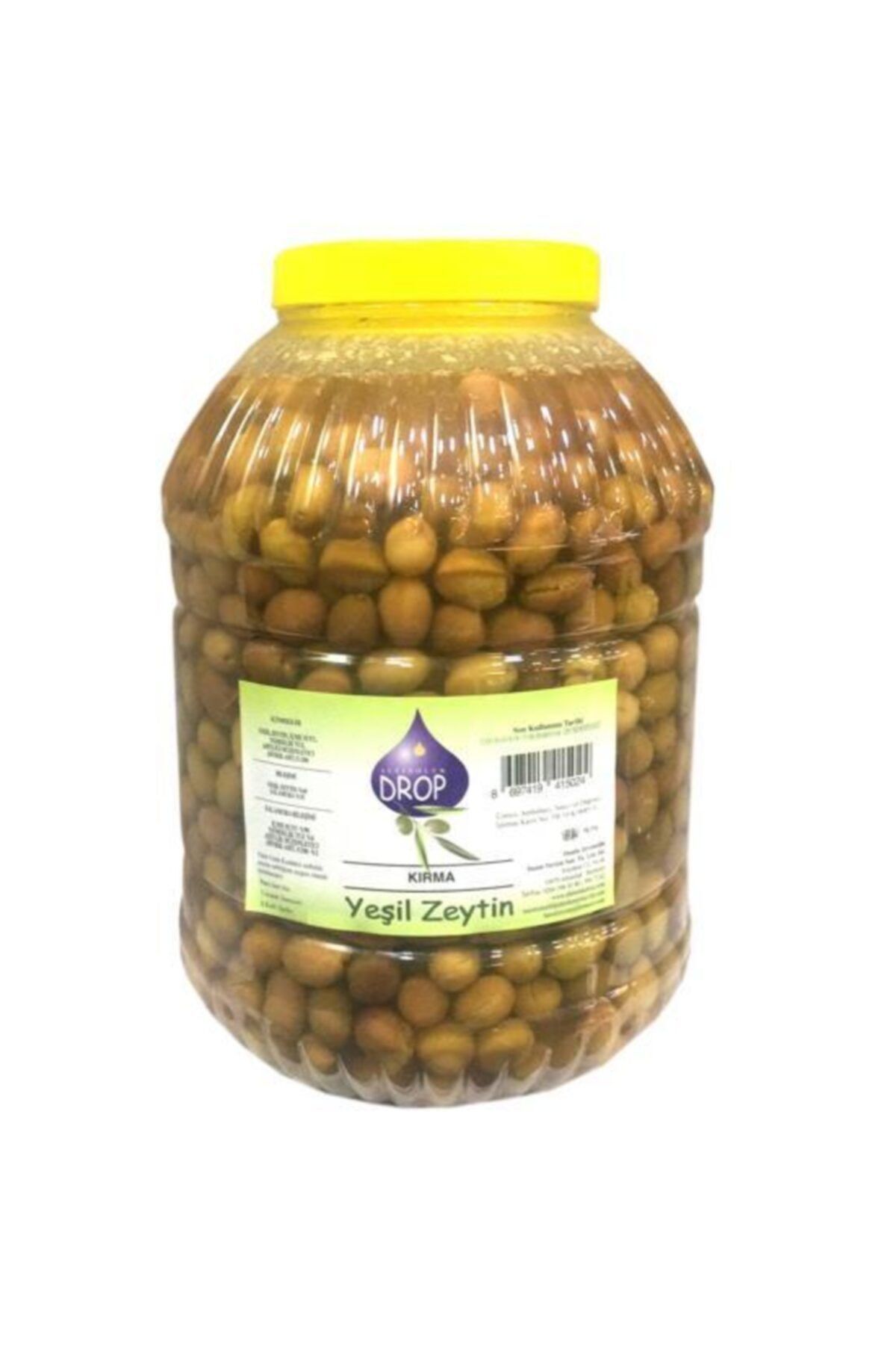DROP ZEYTİN ZEYTİNYAĞI Drop Edremit Kırma Yeşil Zeytin 5 Lik Pet (l) Net: 3500 G