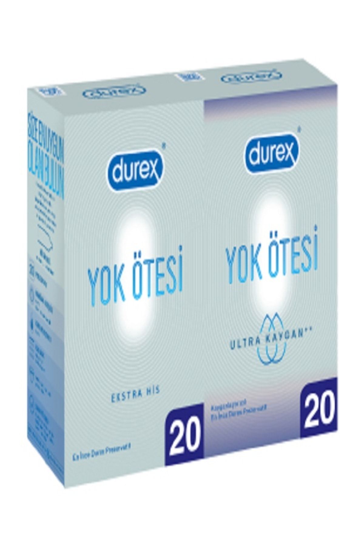 Durex Extra His +Ultra Kaygan Prezervatif 40'lı