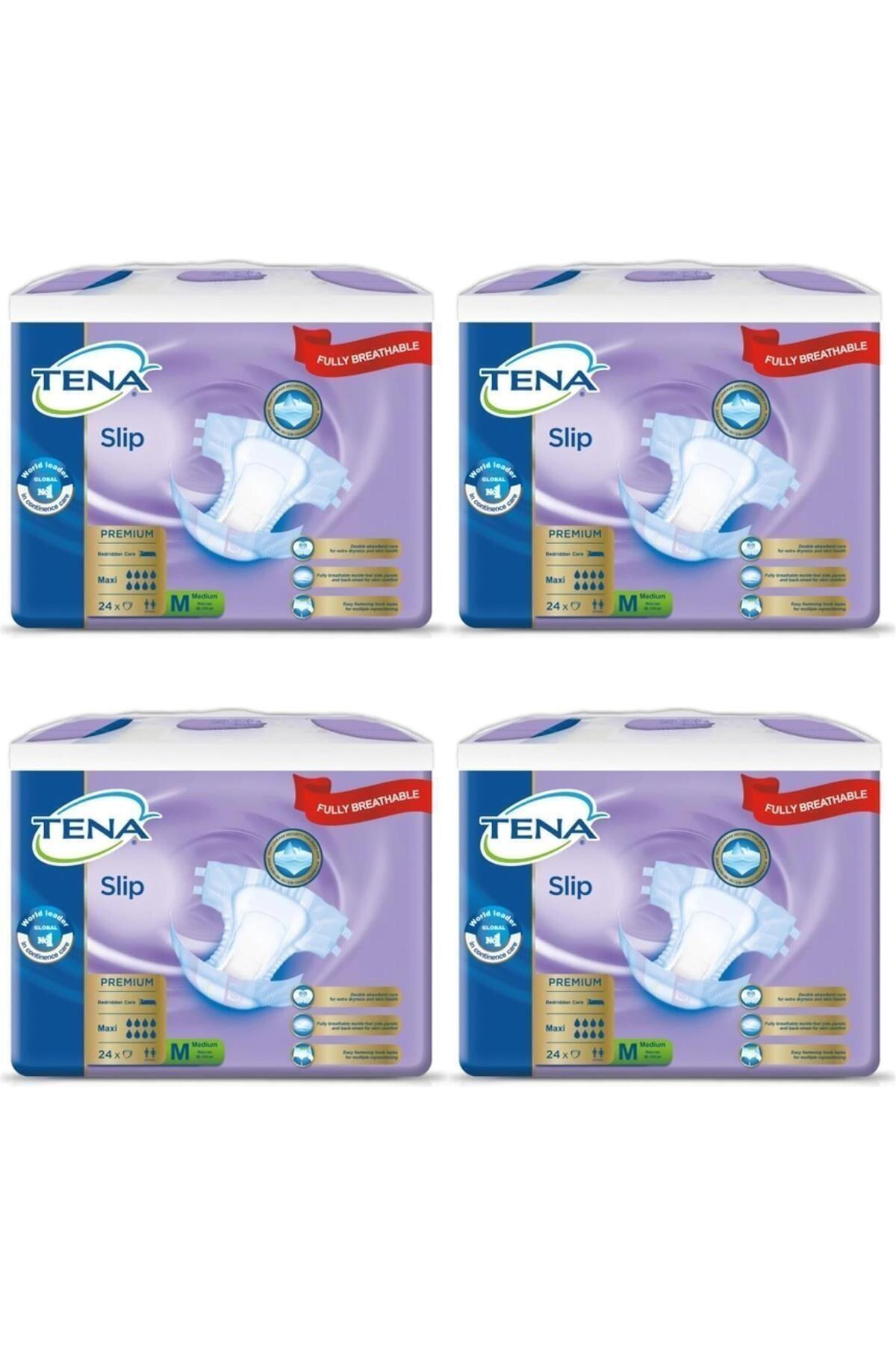 TENA Premium Maxi 8 Damla Medium Orta Hasta Bezi 24lü X4