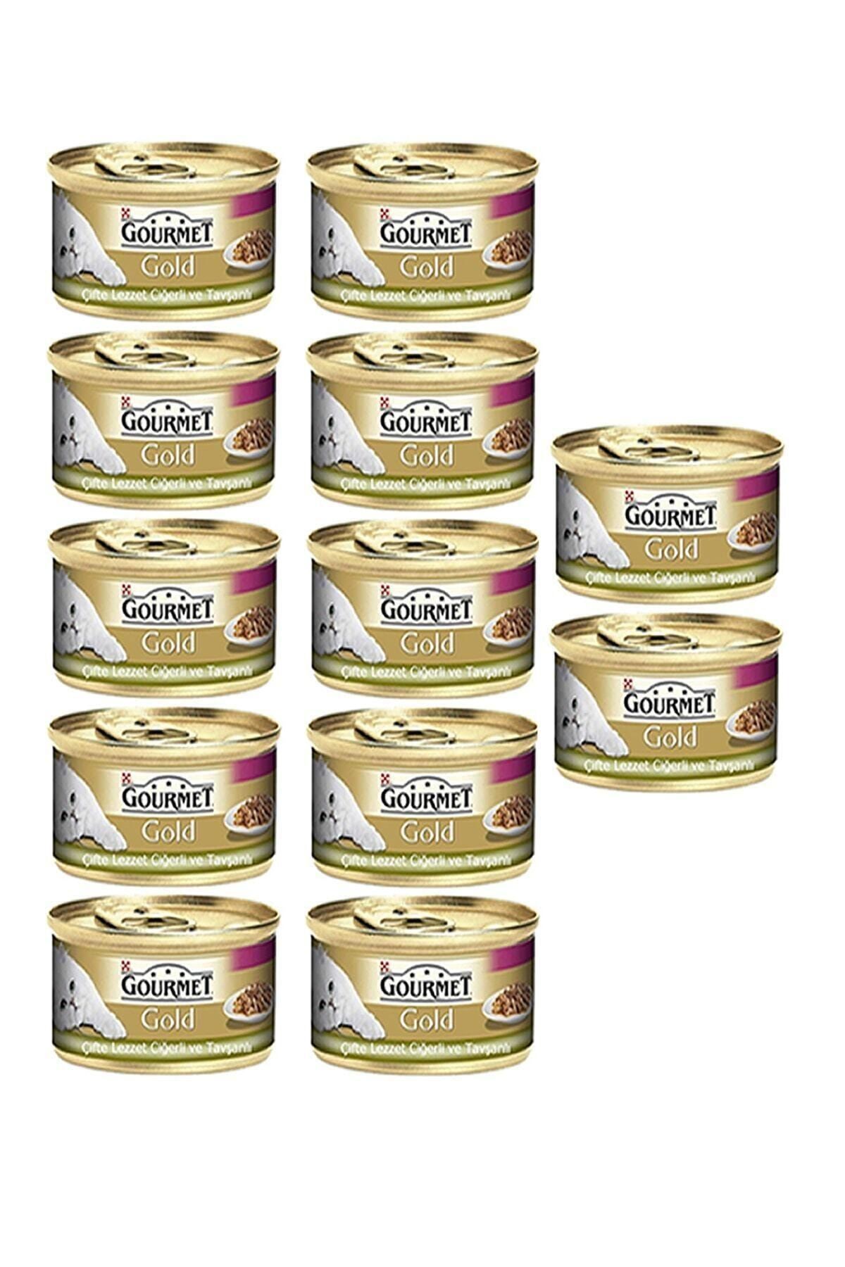 Purina Gourmet Gold Çifte Lezzet Ciğerli&Tavşanlı Yaş Kedi Maması 85Gr 12AL 10ÖdeCNDST1020GGÇLCT