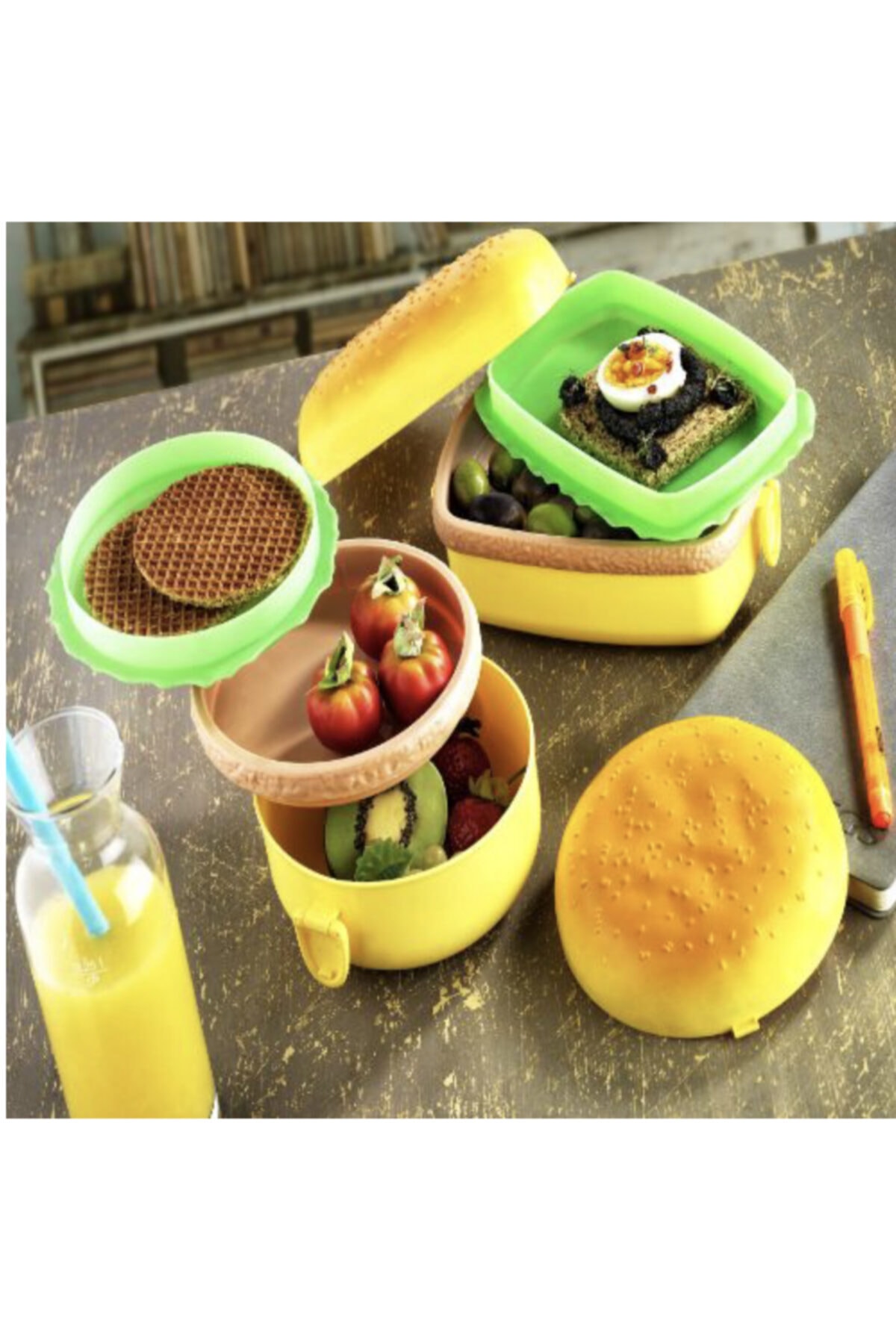 hediyetüneli Hamburger Beslenme Kabı