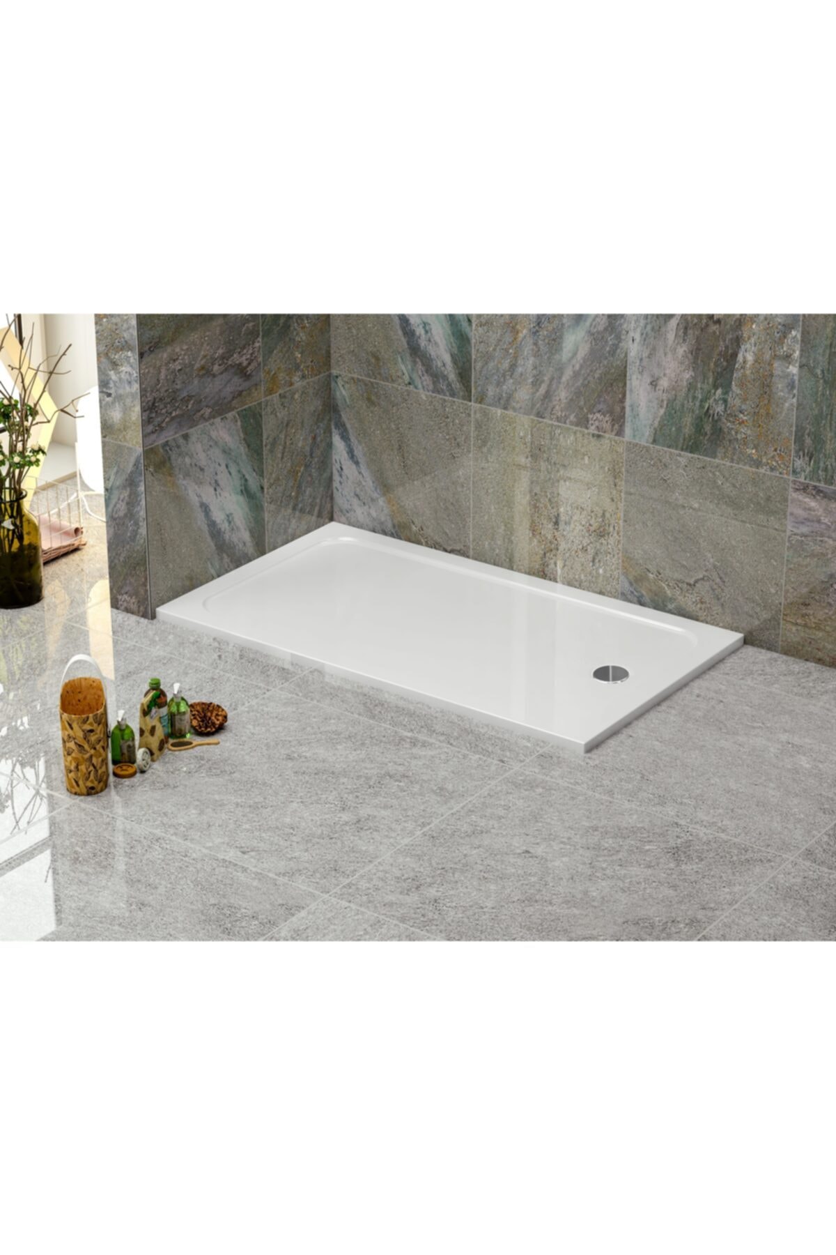 Stina Belloti 90x110 Dikdörtgen Slım Flat Duş Teknesi
