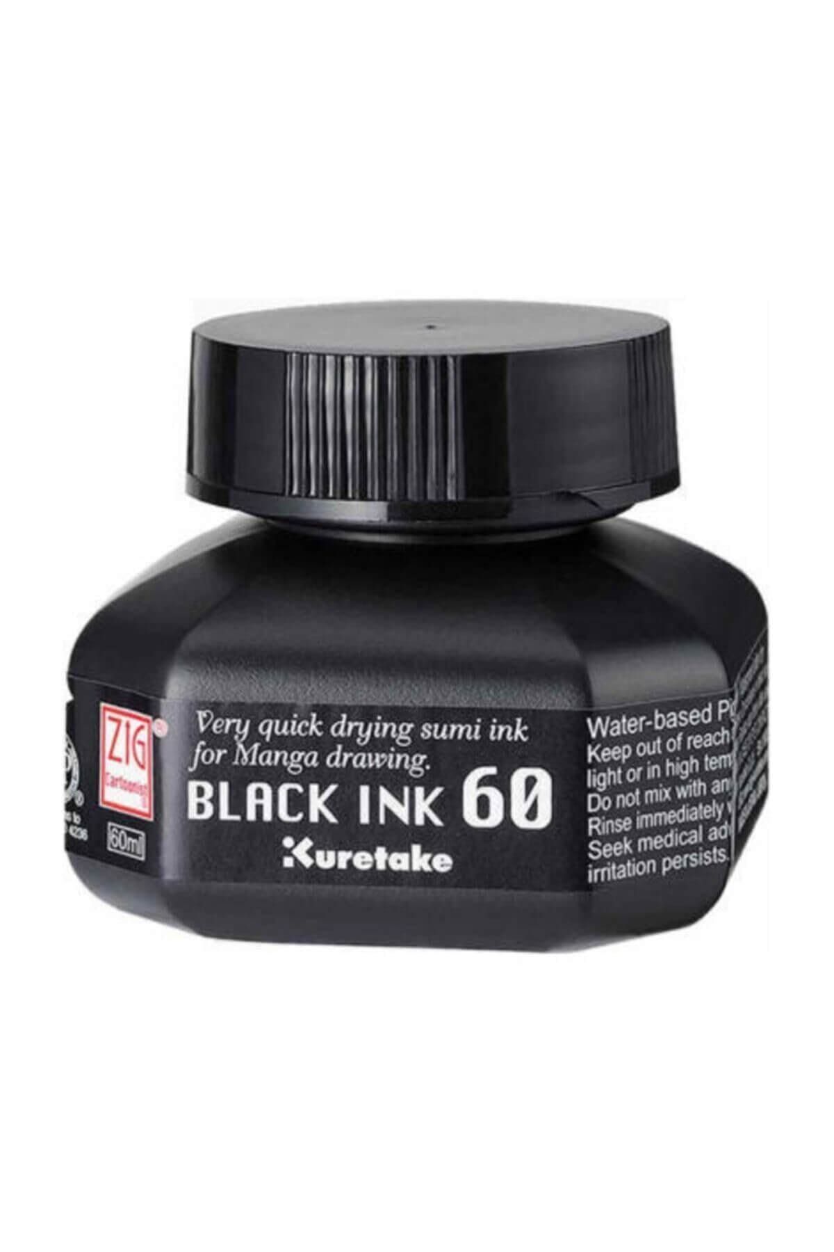 Zig Black Ink Siyah Yazı Ve Çizim Mürekkebi 60 Ml. (hızlı Kuruyan)