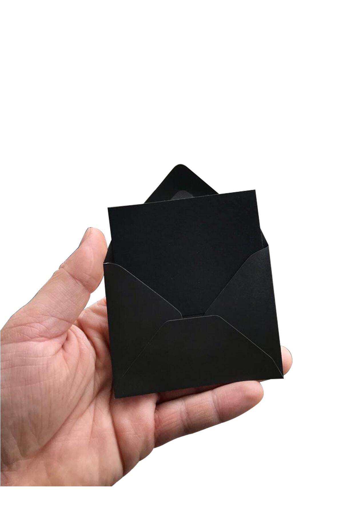 Tek Çatı 20 Adet Siyah Zarf (7x9 Cm) + 20 Adet Siyah Kart