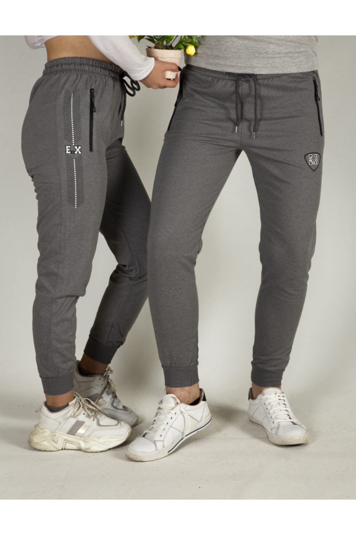 KARGO Ex Noktalı Erkek Eşofman Altı Füme