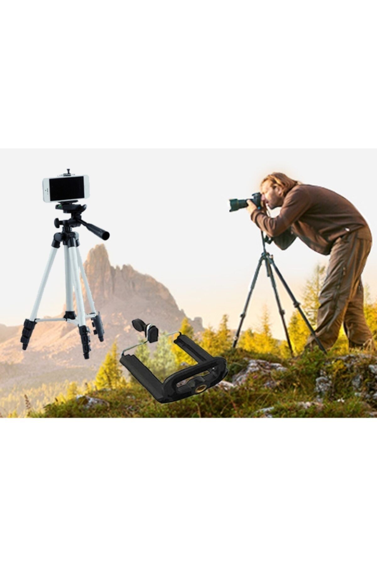 Marinwear Telefon Için Kamera Tutucu Ayaklı Tripod 105cm
