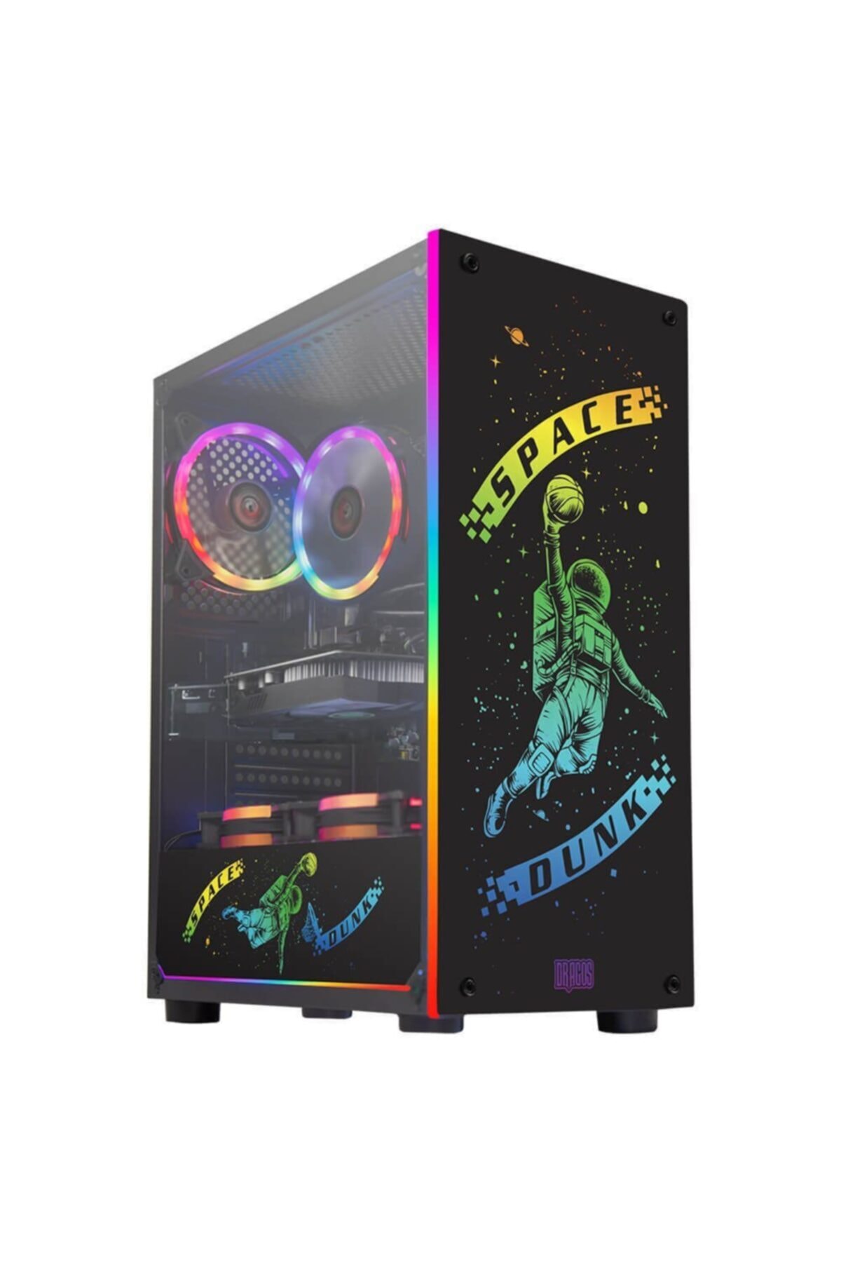 DRAGOS DRx847 i5 10400F 8GB Ram 256GB M.2 NVMe SSD 4GB RX550 Ekran Kartı Oyun Bilgisayarı