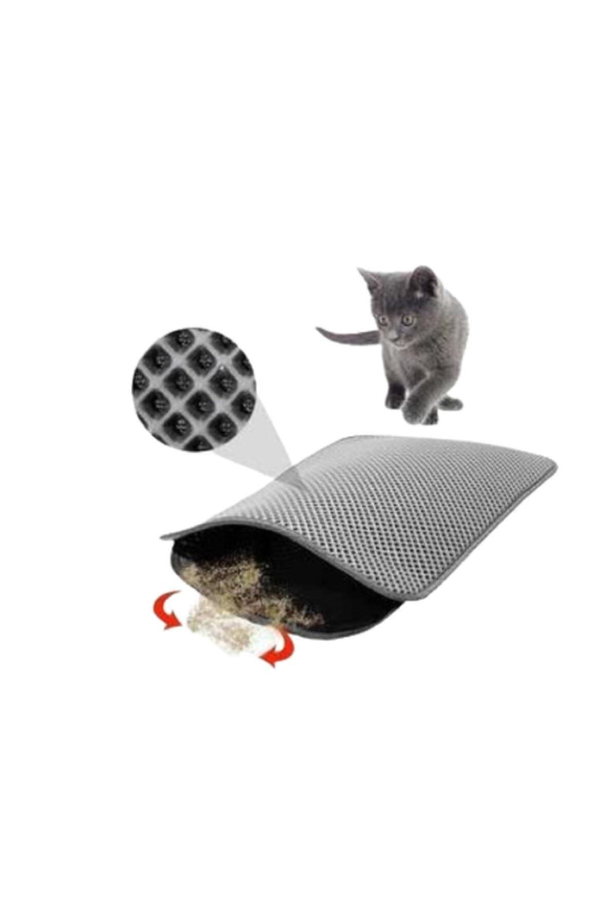 Nerotex Kedi Paspası Tuvalet Önü Elekli Gri,60x40 Cm