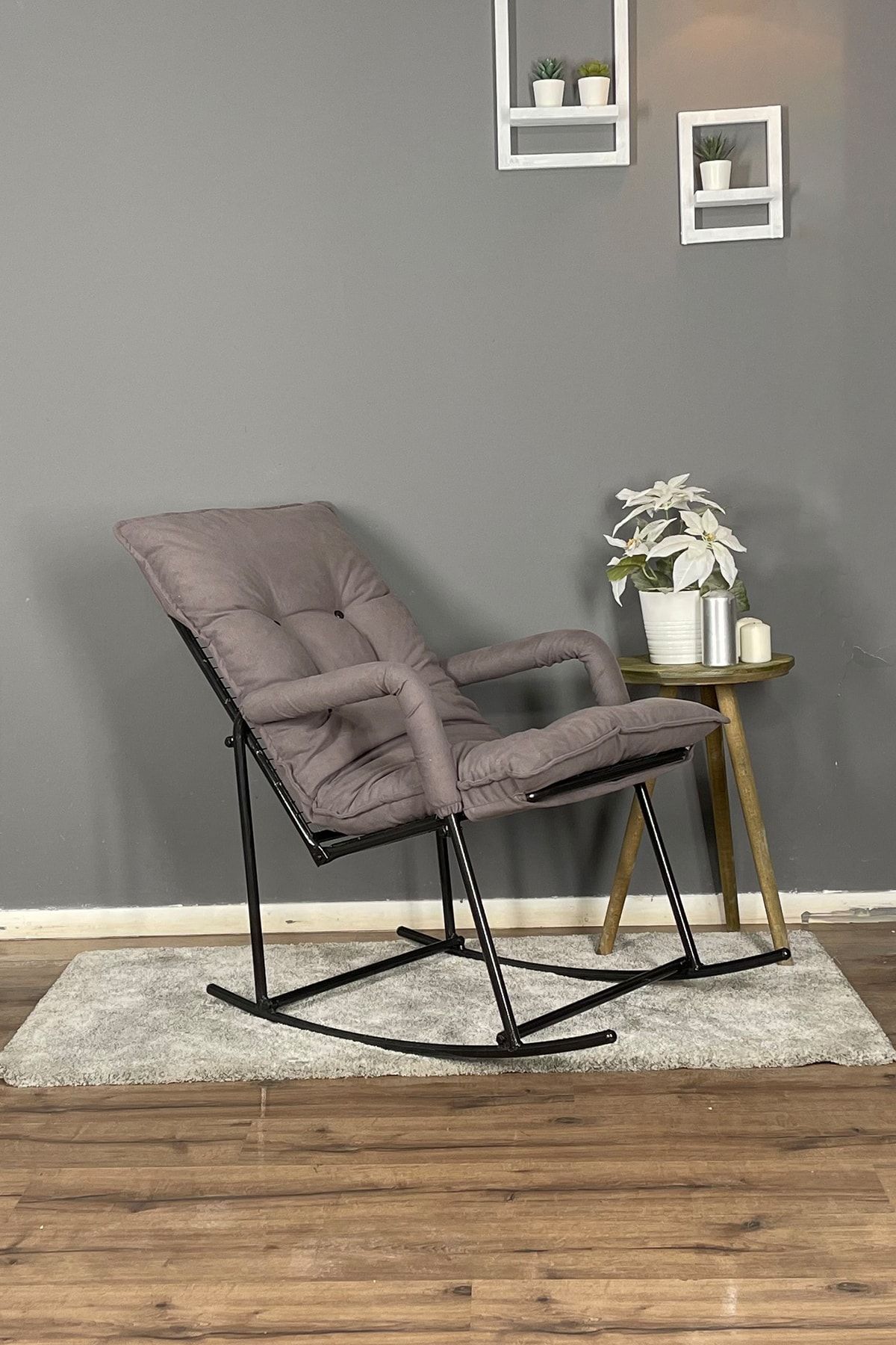 Berta Concept Harpy Sallanır Sandalye & Dinlenme Koltuğu Füme