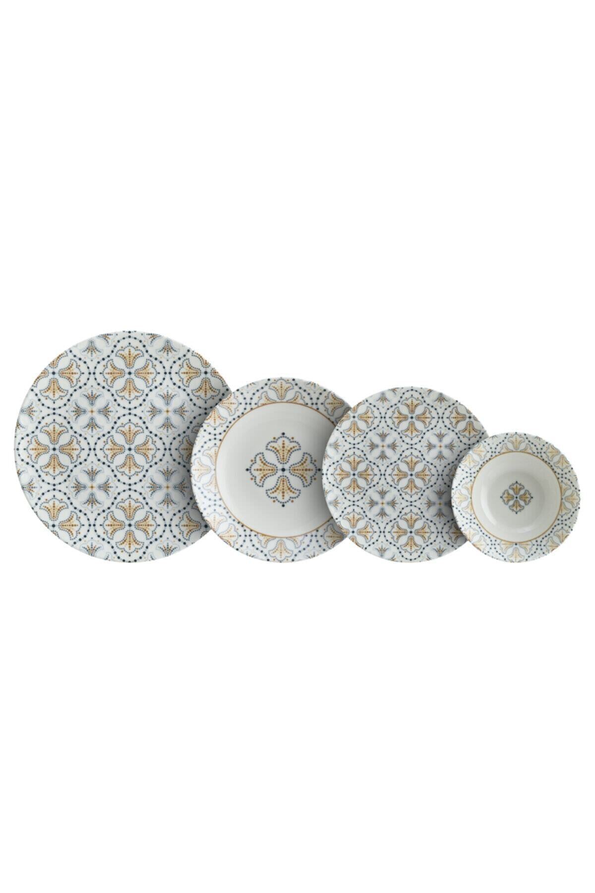 ChiChi HOME Embroıdery 24 Parça Yemek Seti