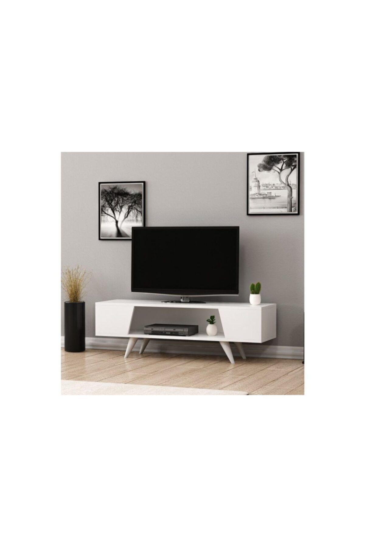 Vivense Minar Nouby Modern Tv Ünitesi Beyaz