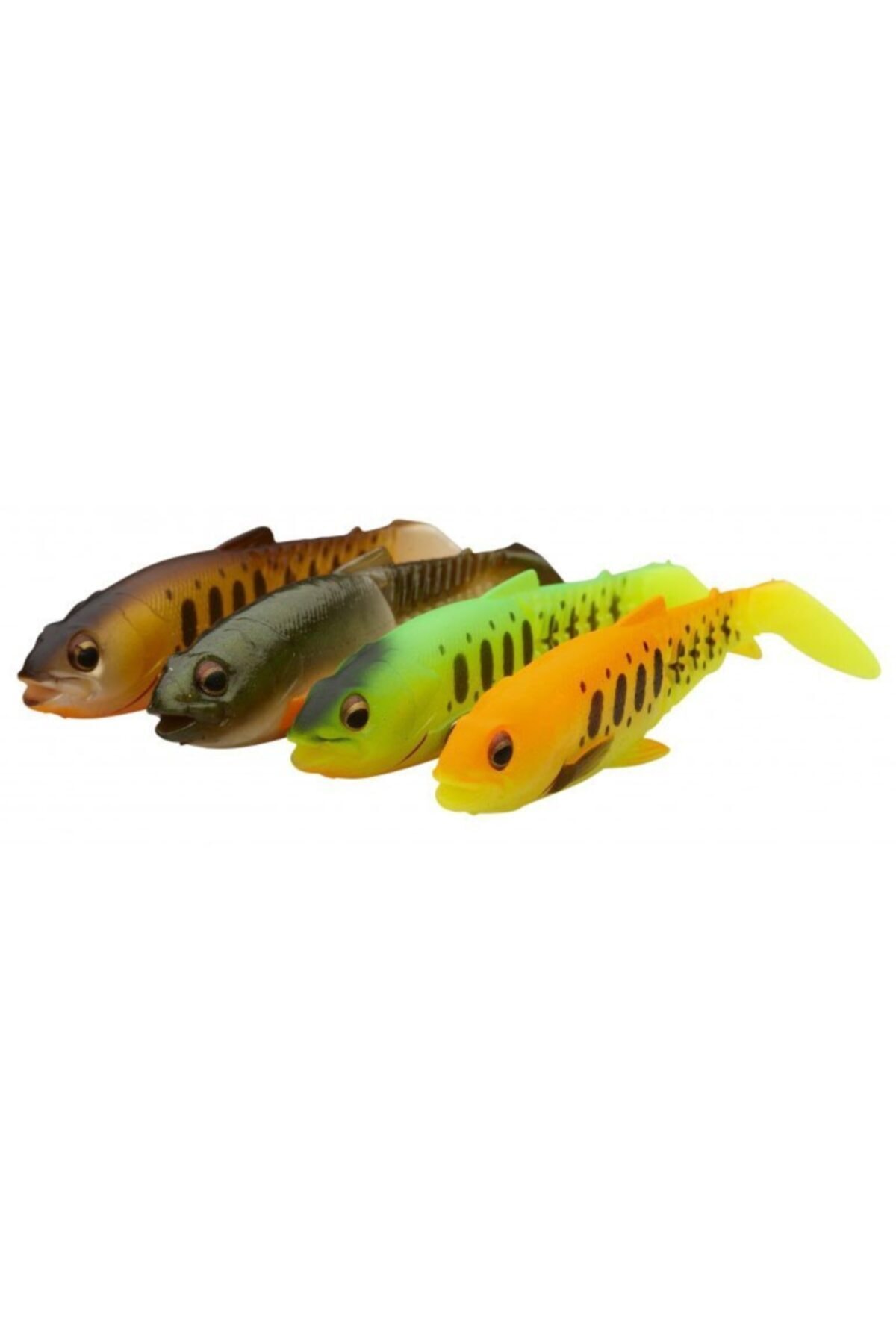Savage Gear Craft Cannibal Paddletail 10.5 Cm 12 Gr Dark Water Mix 4 Adet