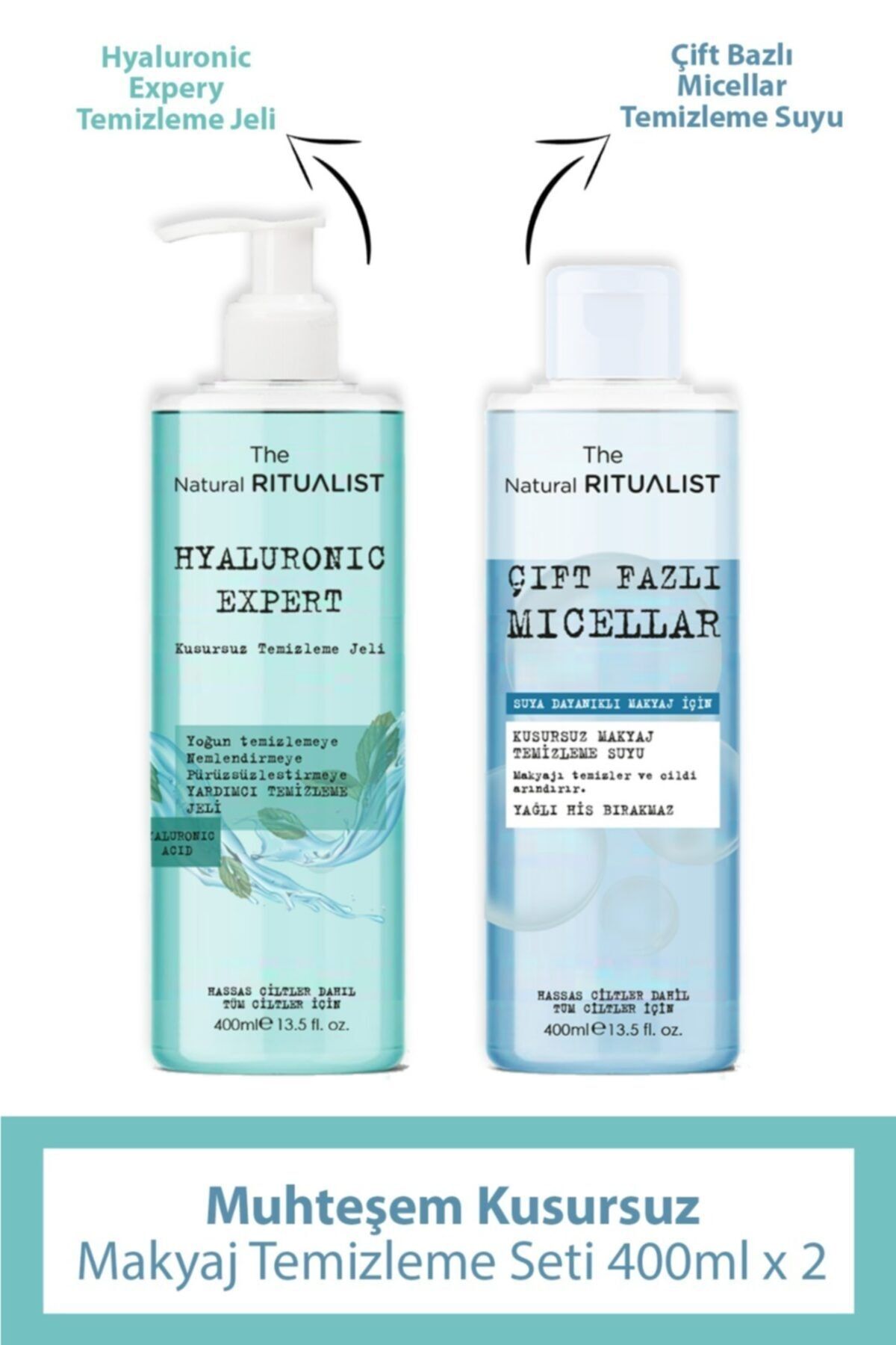 The Natural Ritualist Hyaluronic Kusursuz Temizleme Bakım Seti