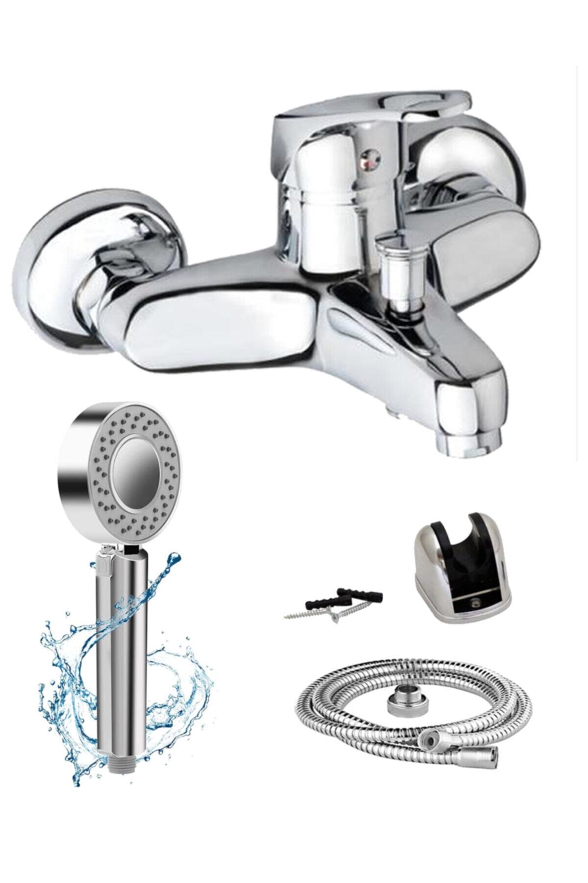 BlackFit Banyo Bataryası Duş Seti Şampuanlı Duş Başlığı Spa Özellikli Batarya Seti / 5 Yıl Garantili