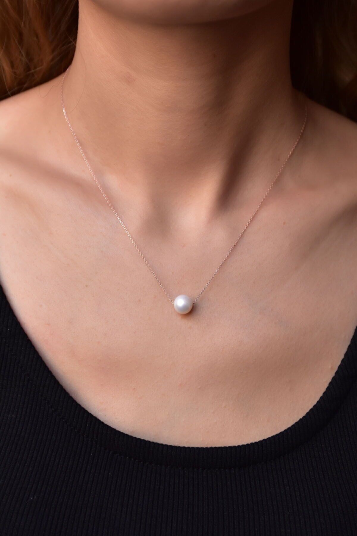 Elika Silver Kadın Inci Model 925 Ayar Gümüş Kolye