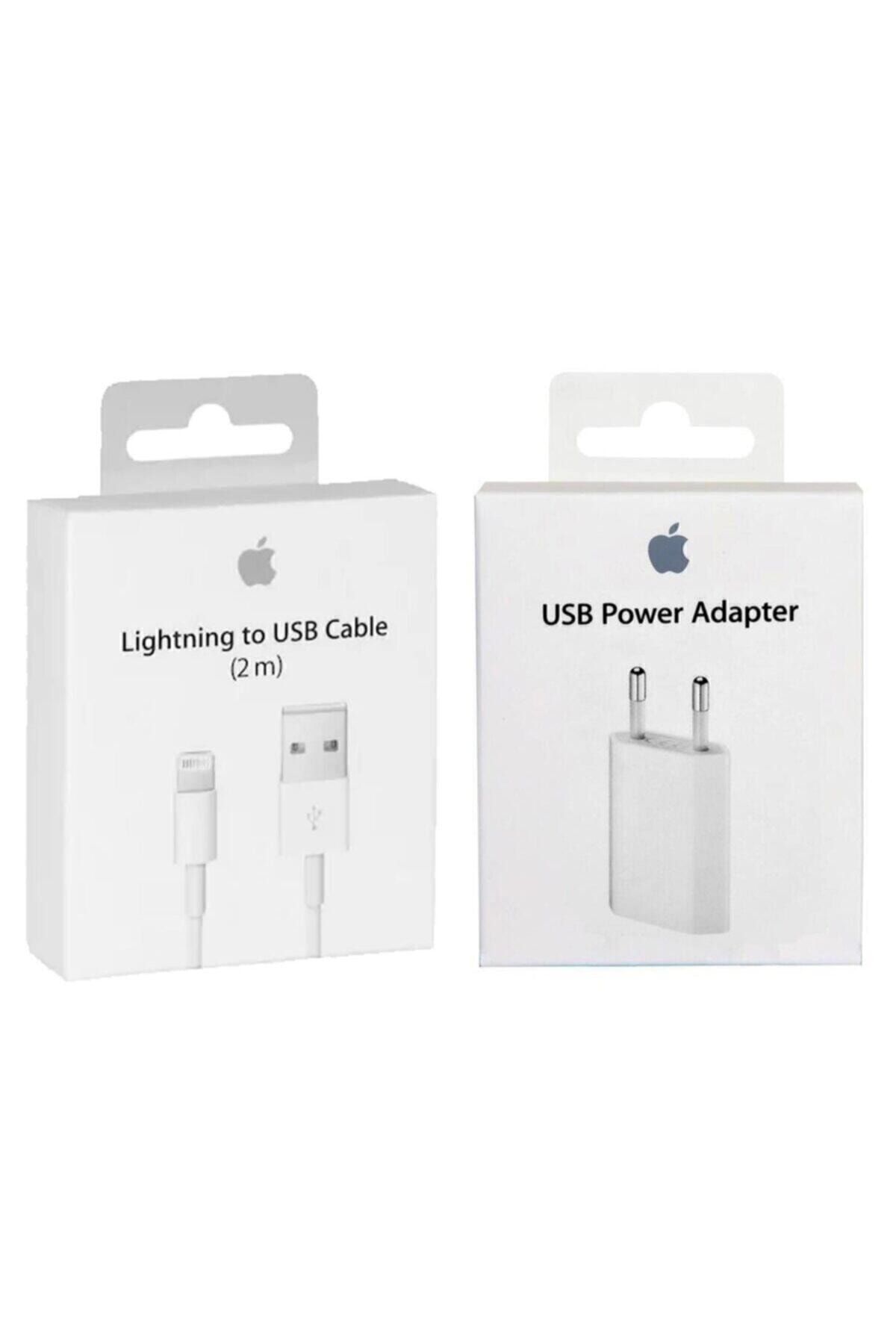 Telefon Aksesuarları Apple Iphone Orjinal Şarj Aleti Bandrollü Iphone 5 6 7 8 X Uyumlu Apple Sarz Seti Kablo Ve Başlık