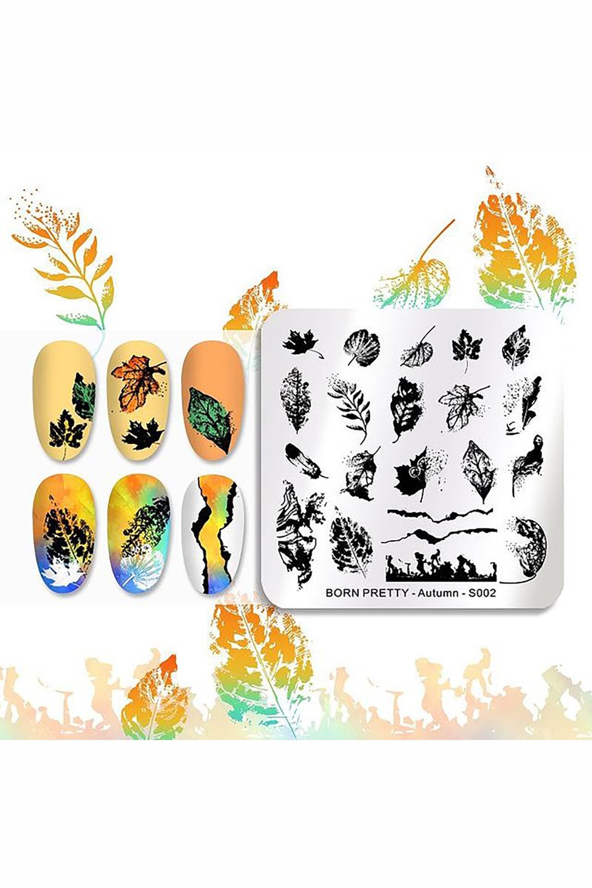 Born Pretty Stamper Desen Plakası Autumn S002