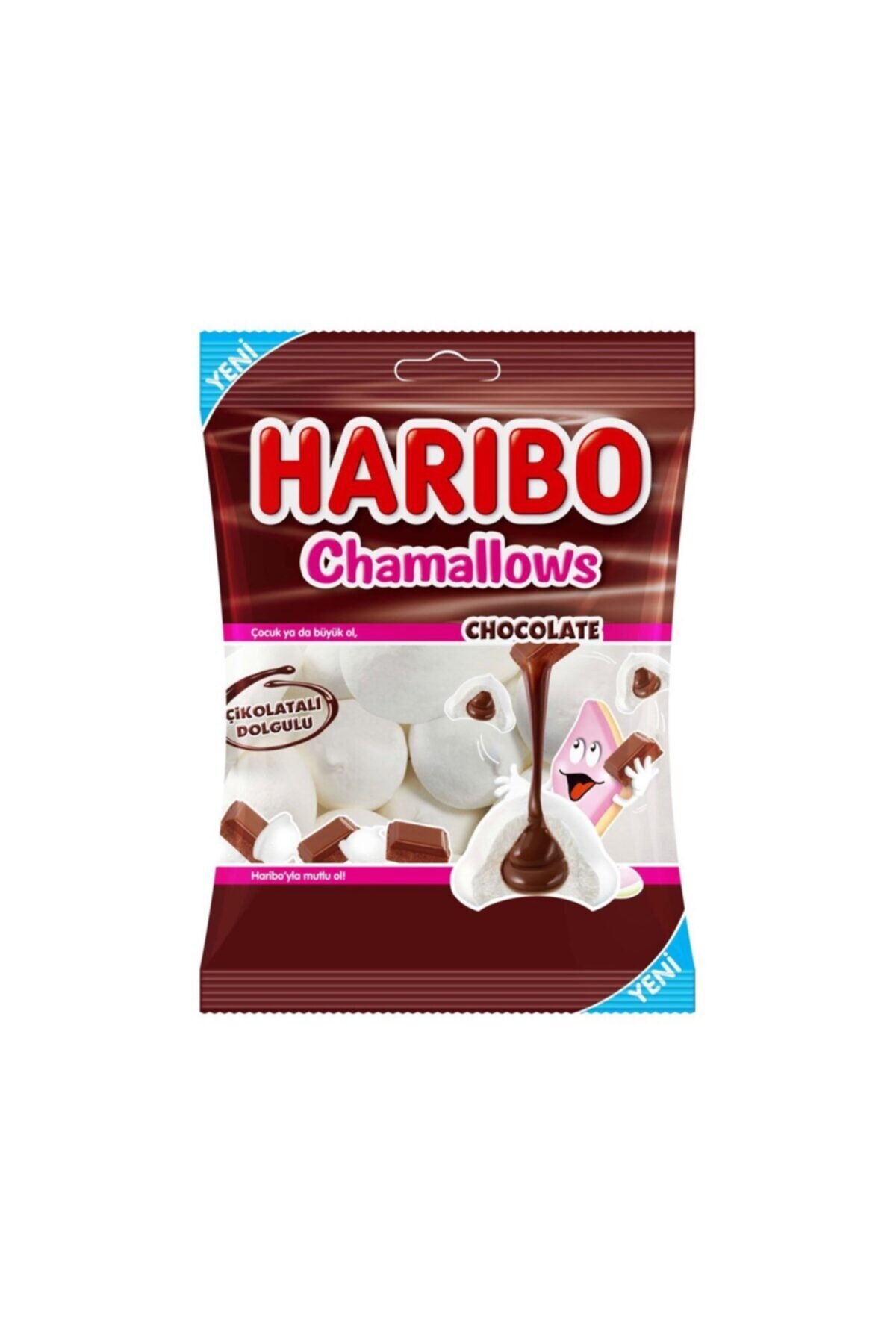 Haribo Chamallows Çikolata Dolgulu Marshmallow 62 G -10 Adet