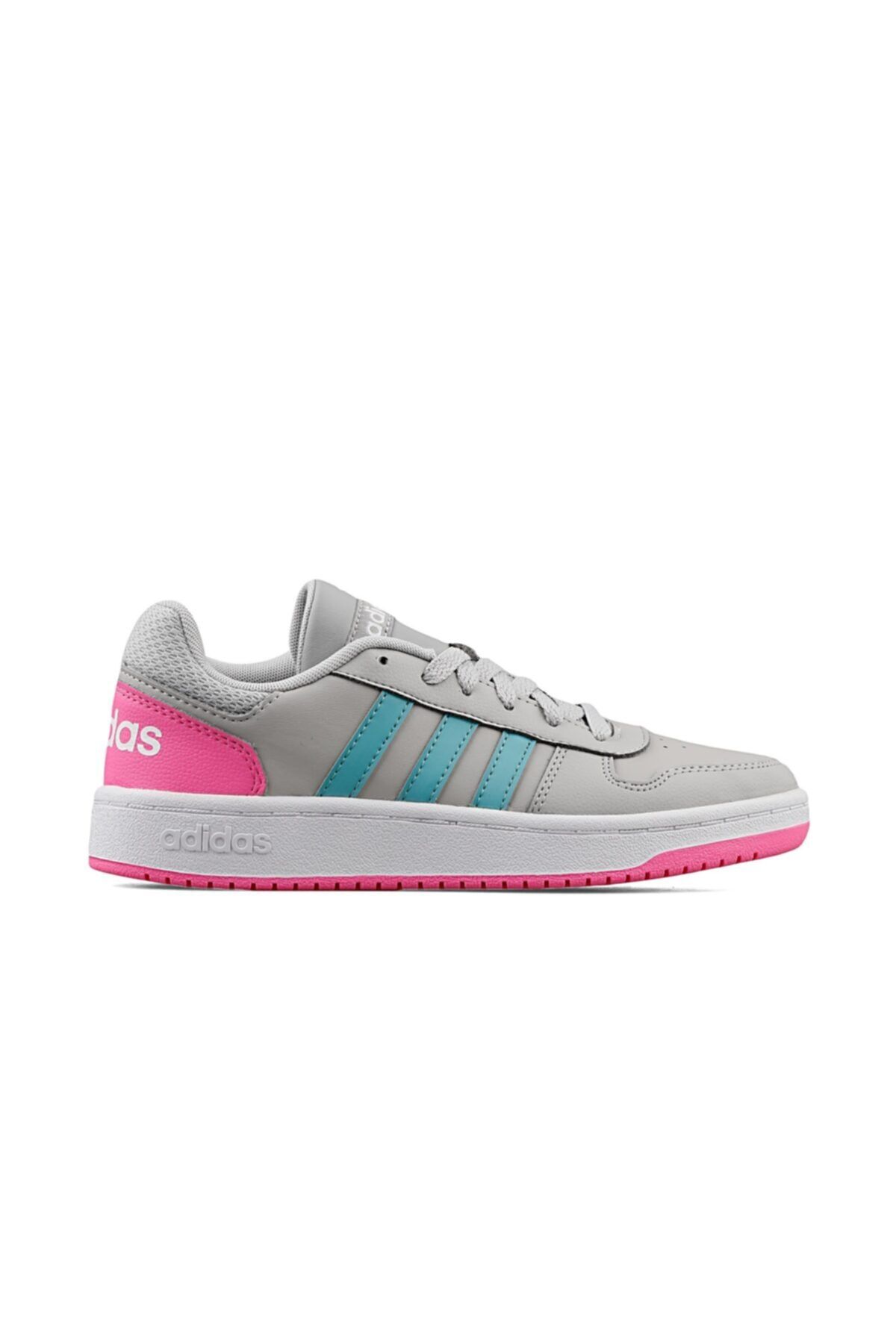 adidas Hoops 2.0 K Genç Günlük Ayakkabı H01546 Gri