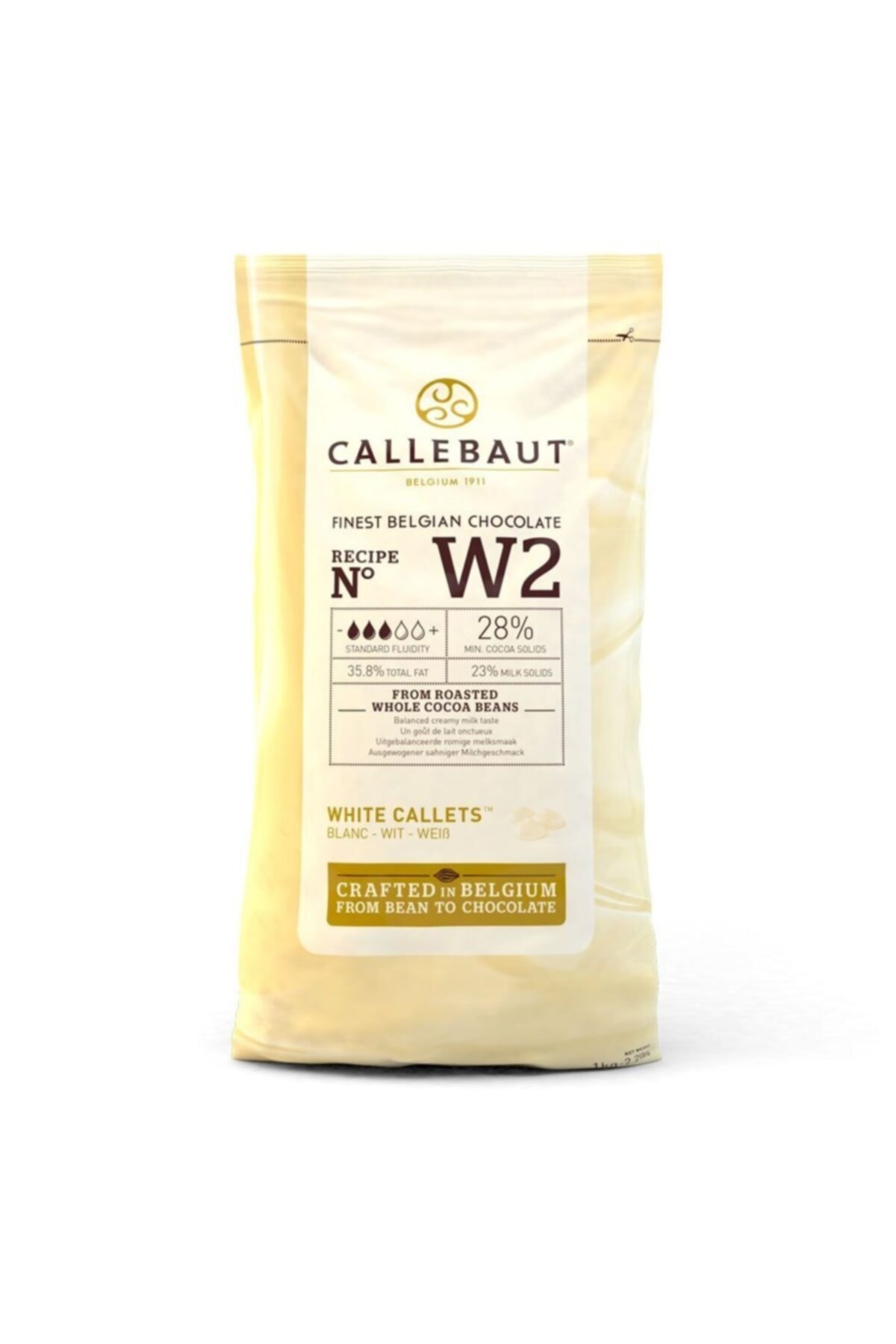 Callebaut Drop Fildişi Küvertür 1 Kg - W2