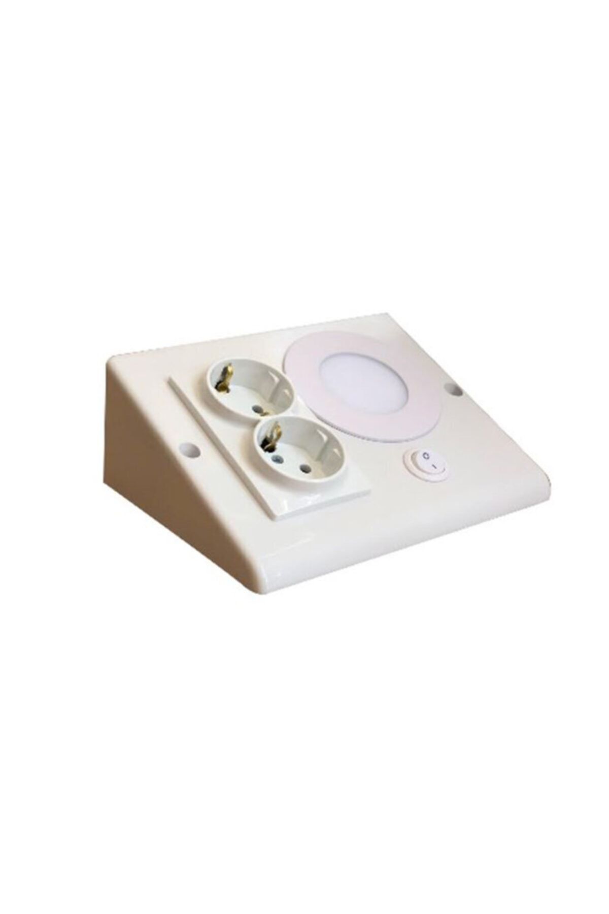 ÇağatayElektrik Tezgah Altı Prizli Aydınlatma 3 Watt/6500 K Beyaz Işık / Beyaz Kasa