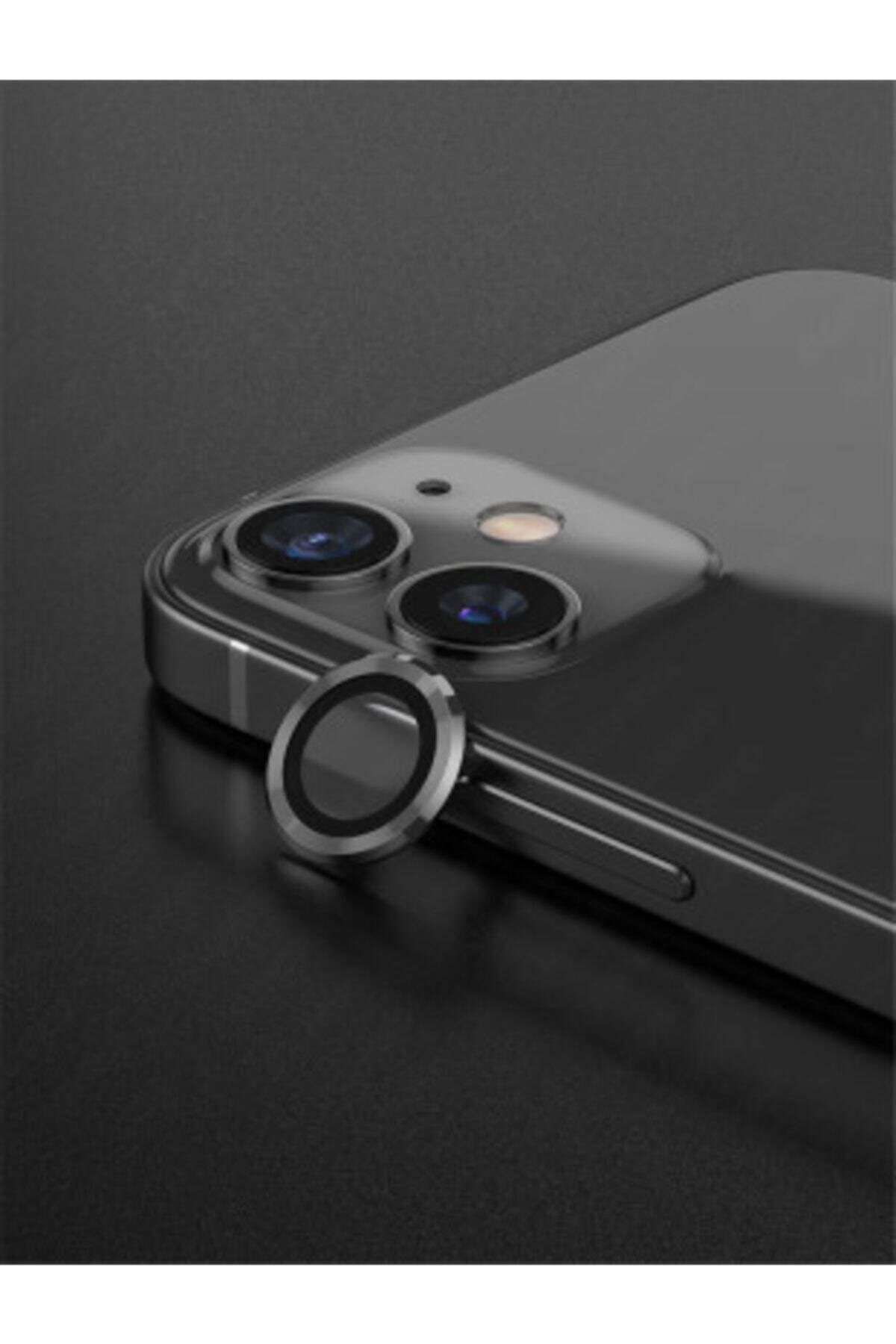 mooncase Iphone 11 12 Mini 12 6.1 Uyumlu Mercek-lens Kamera Koruması Siyah Renk