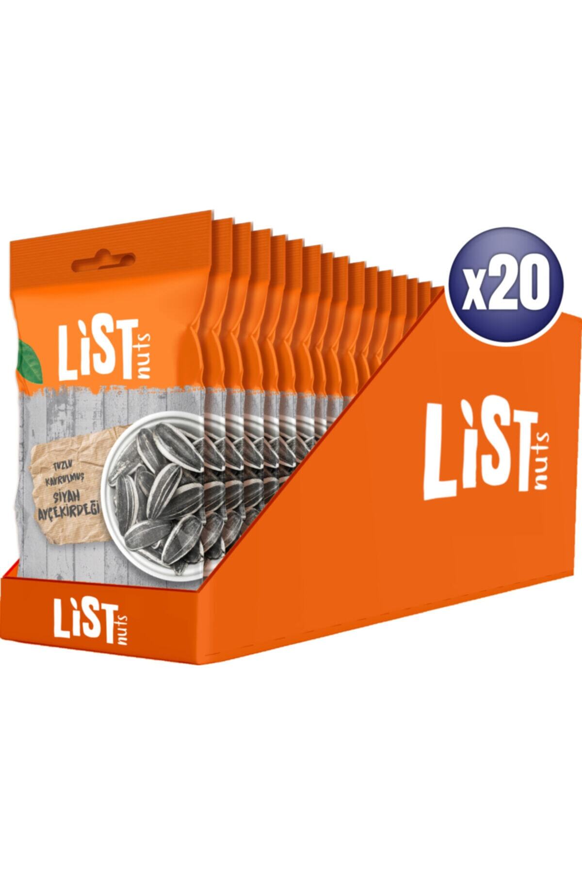List Nuts Kavrulmuş Siyah Ayçekirdeği 20 X 20 G