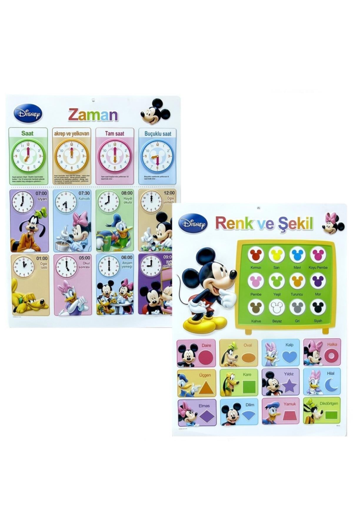 Vardem Marka: Alfabe Zaman Renk Ve Şekiller Duvar Süsü