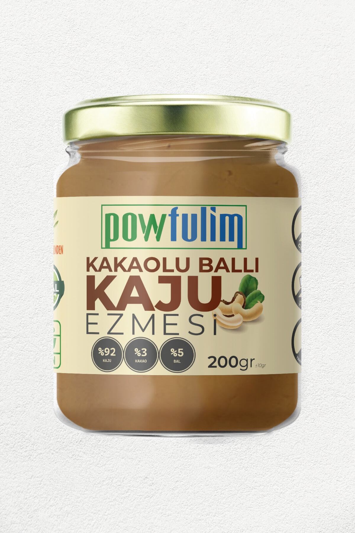 powfulim %92 Kaju %5 Bal %2 Kakaolu Ezme 200gr