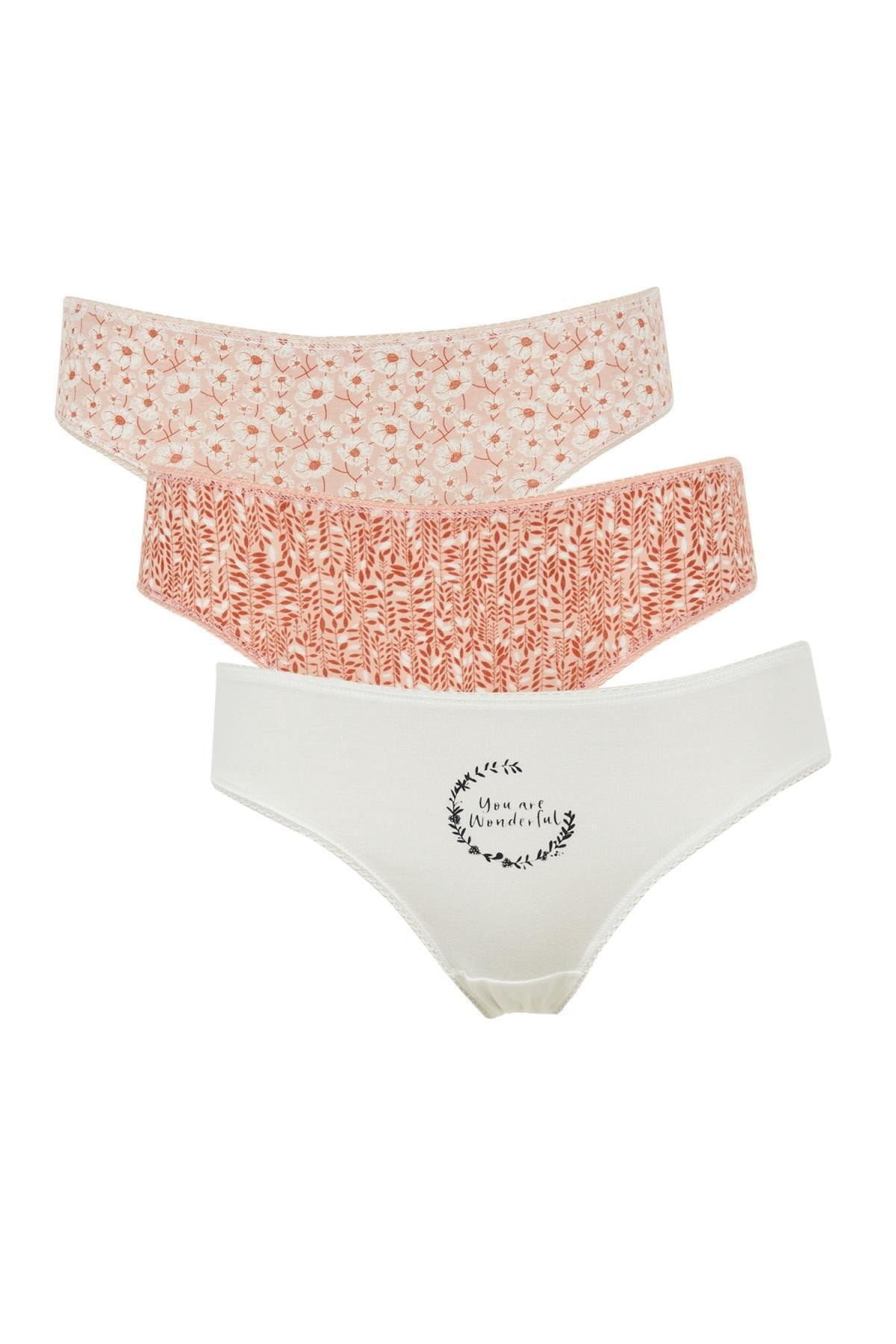 DeFacto Fall In Love 3'lü Paketli Slip