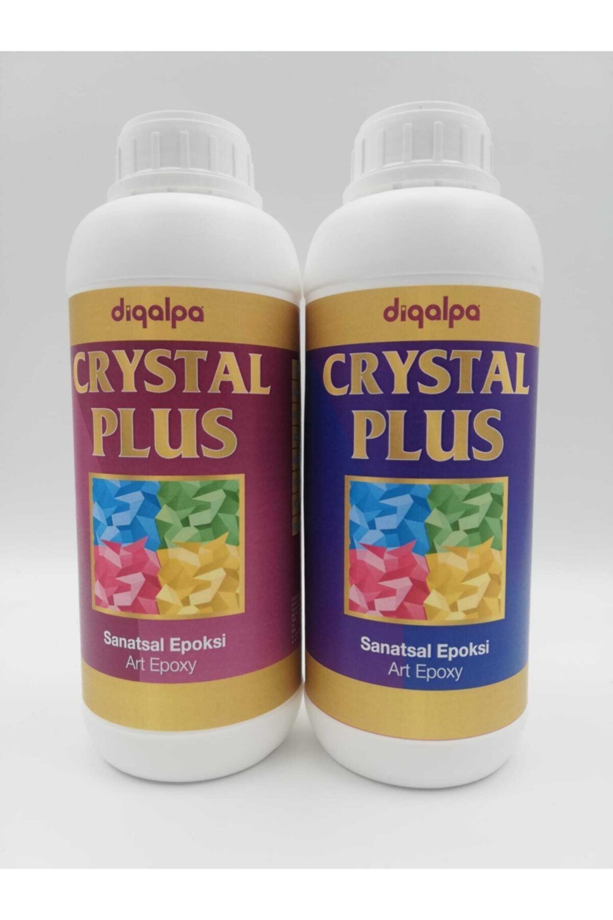 CRİSTAL PLUS Şeffaf Epoksi Reçine Set 1000gr - Pure Ice X- Orta Kalıp Masa Döküm Için