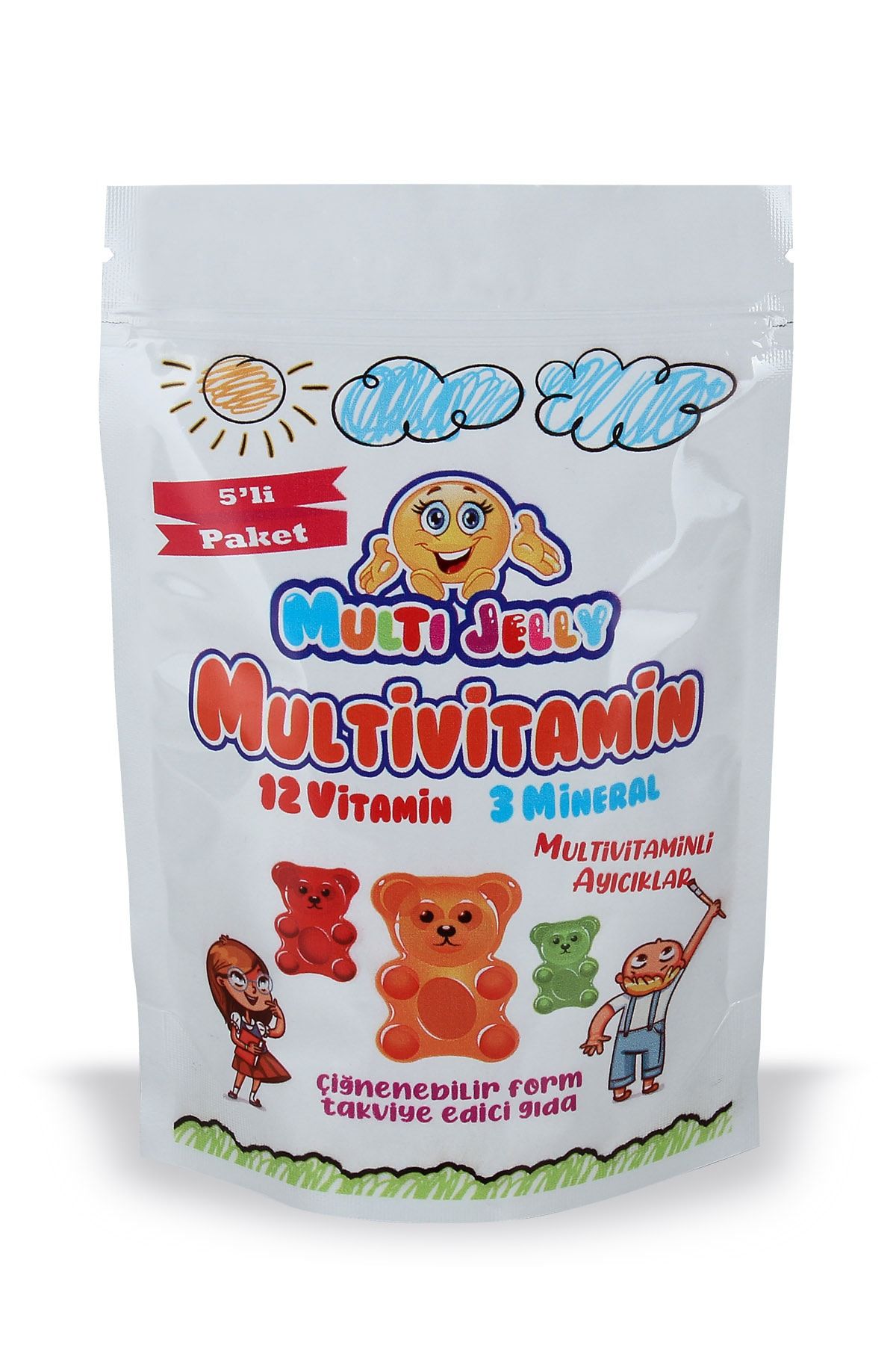 Multiball Jelly Multıvitamin Ayıcıklar 20 gr X 5 Paket