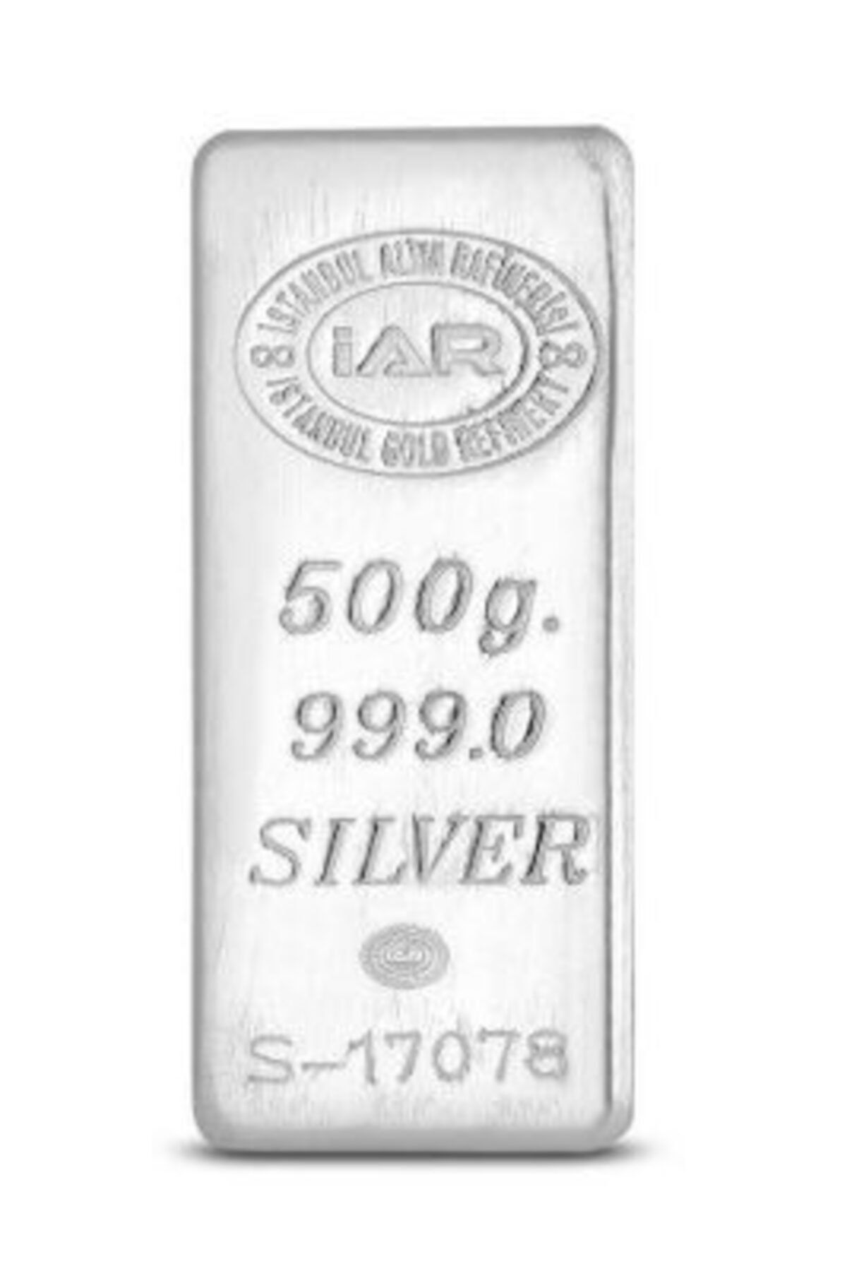 Uygun 500 Gr Gram Külçe Gümüş ( Fine Silver 999/1000 = 0,999 Milyem)