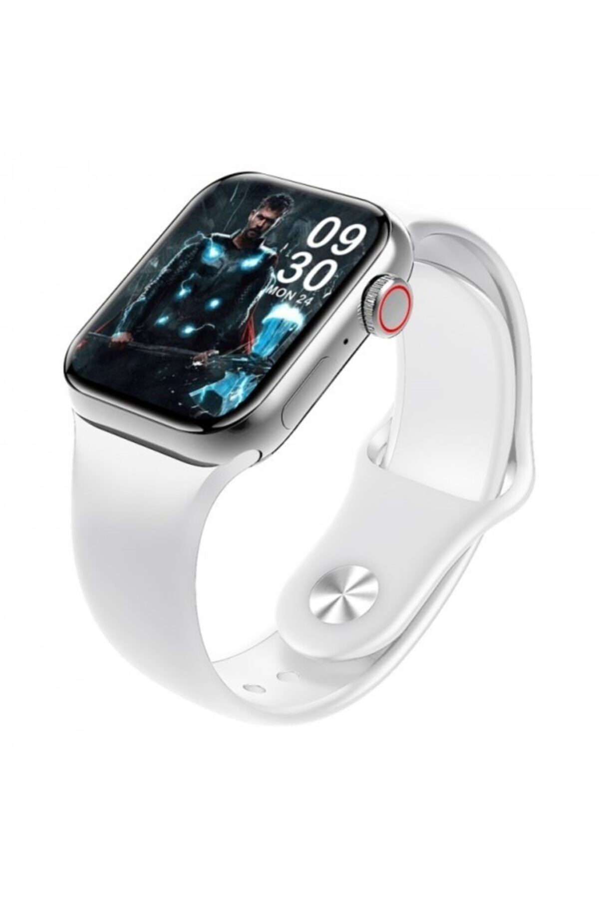 BySarsa M26 Plus Smart Watch 1.77inç Full Hd Ips Ekran Bluetooth 2021 Akıllı Saat Gümüş