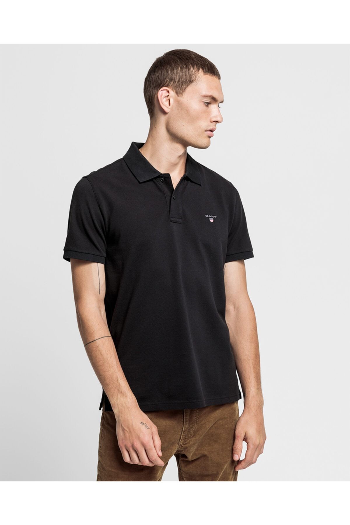 Gant Erkek Siyah Regular Fit Polo