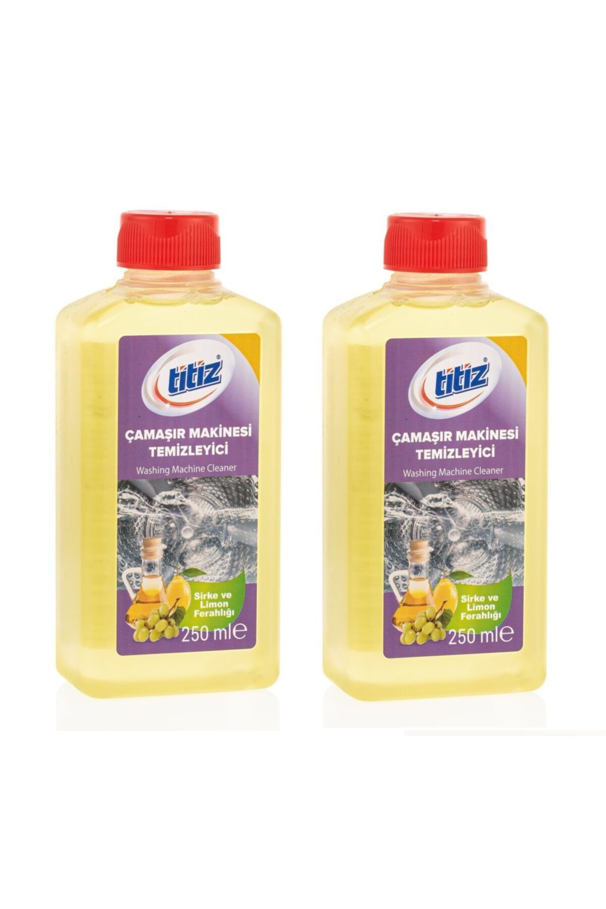 Titiz Çamaşır Makinesi Temizleyici Sıvı 250 Ml X 2 Adet