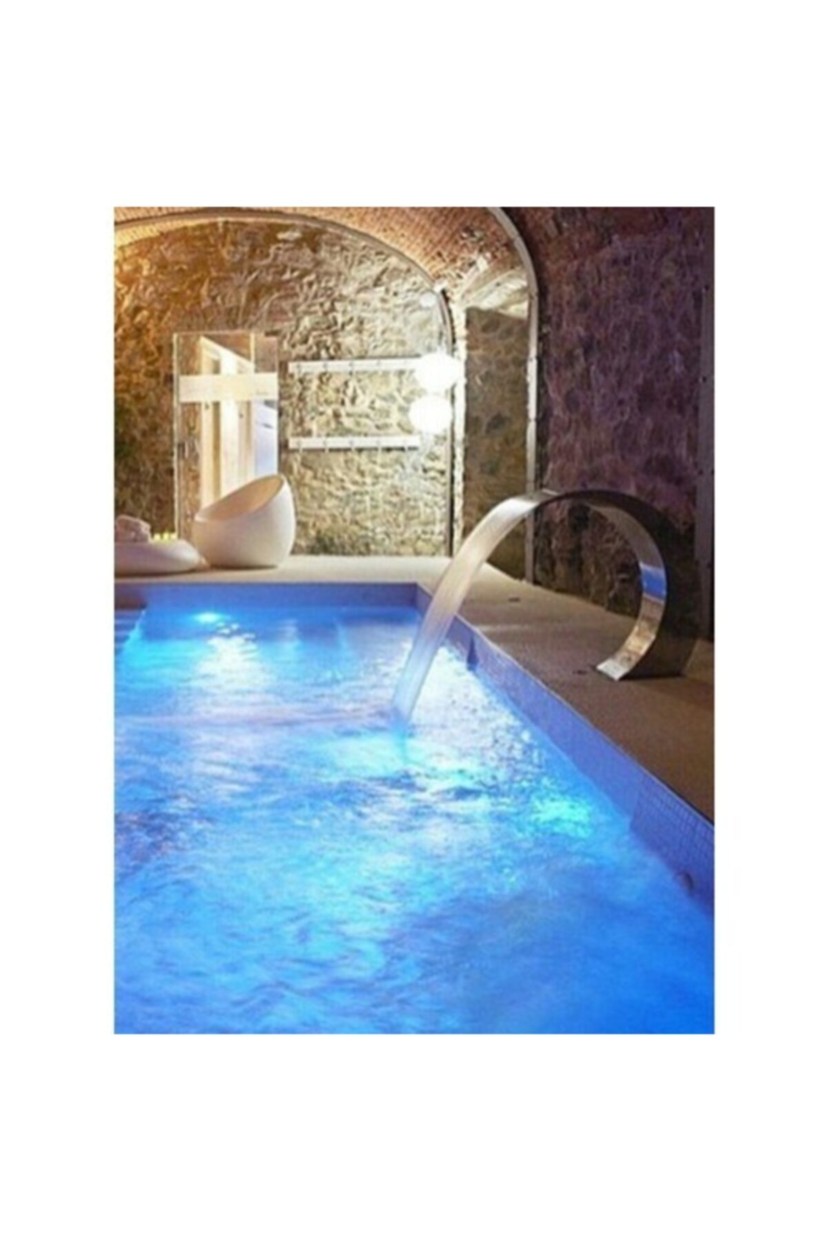 HAVUZLU BAHÇEM Cobra 1000x600 Mm Havuz Kenarı Su Perdesi ( Lüx Donanımlı ) Aısı 304 Kalite Paslanmaz